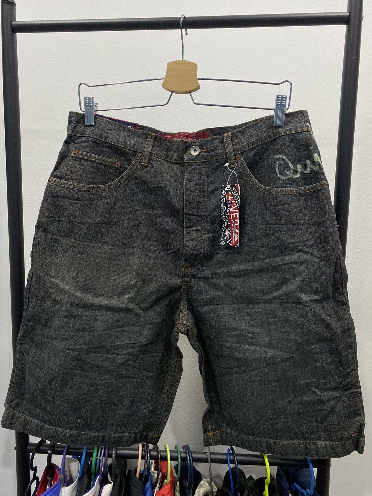 Vintage JORTS Vintage 90’s Quikjean Wide Baggy Shorts #cyber24 Size US 33 - 1 Thumbnail