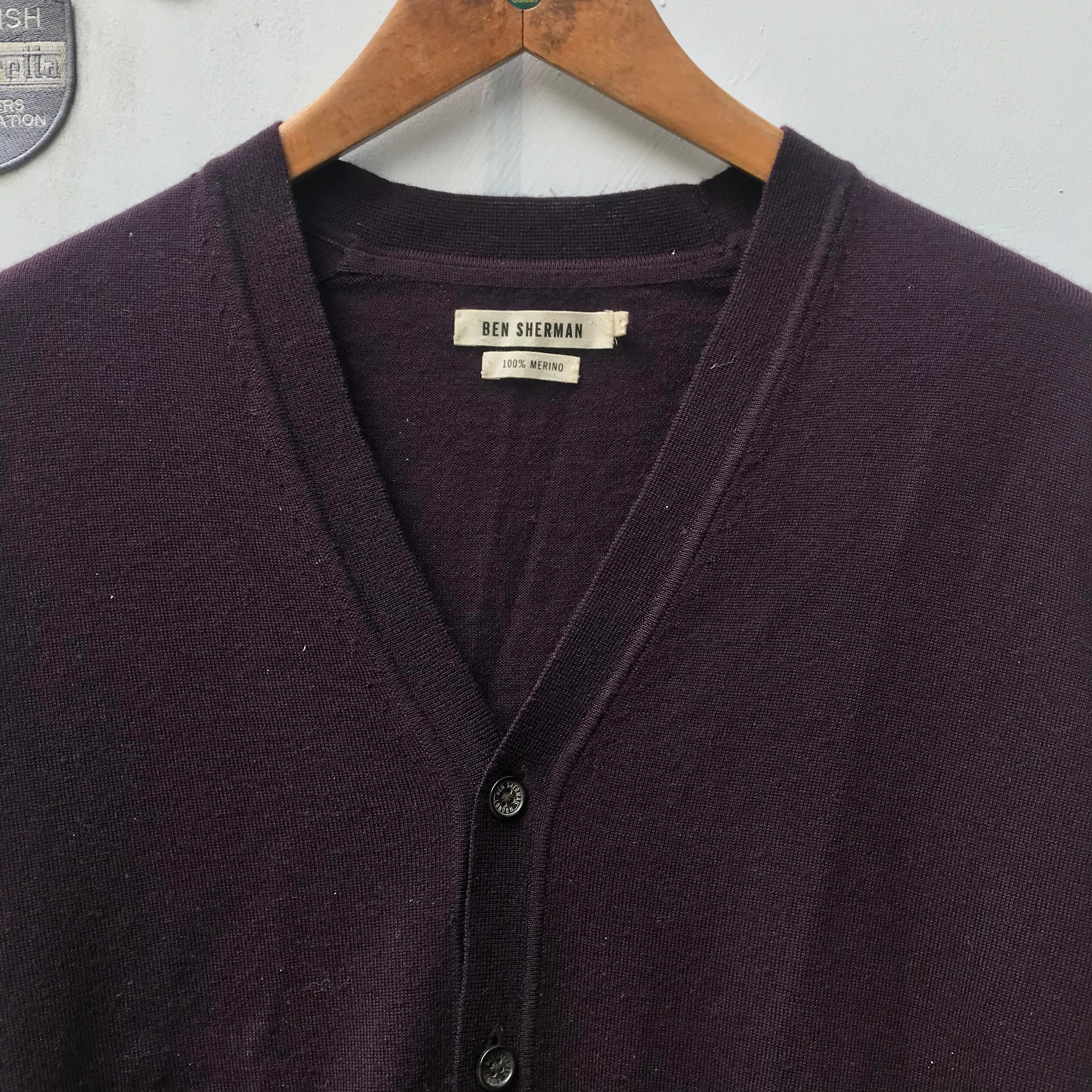 Ben Sherman Ben Sherman Cardigan knitwear sweater 100 % merino Wool new Size US M / EU 48-50 / 2 - 10 Thumbnail