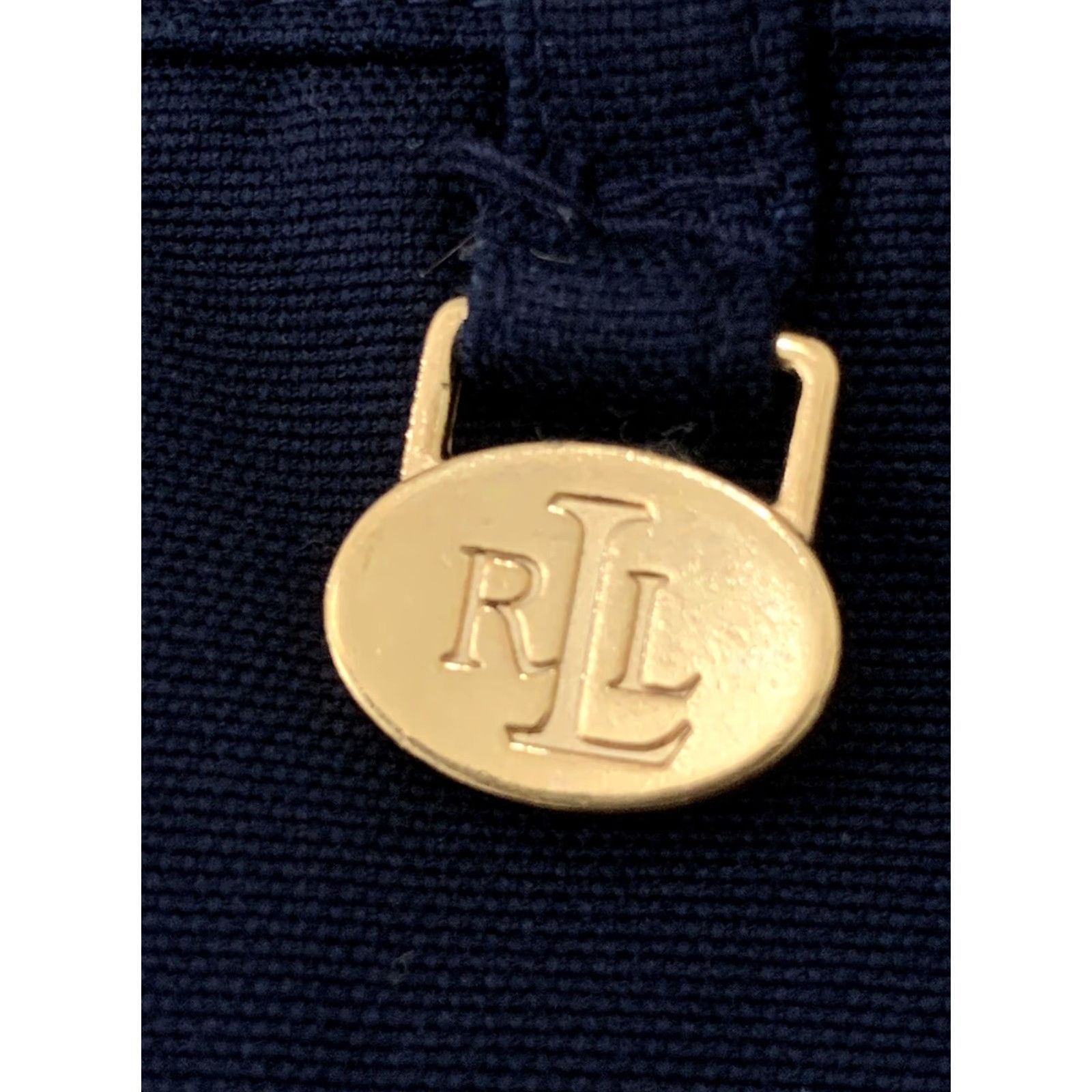 Ralph Lauren Lauren Ralph Lauren Chino Pants Womens 10 Navy Gold Accents Straight Leg Size 32" / US 10 / IT 46 - 3 Thumbnail