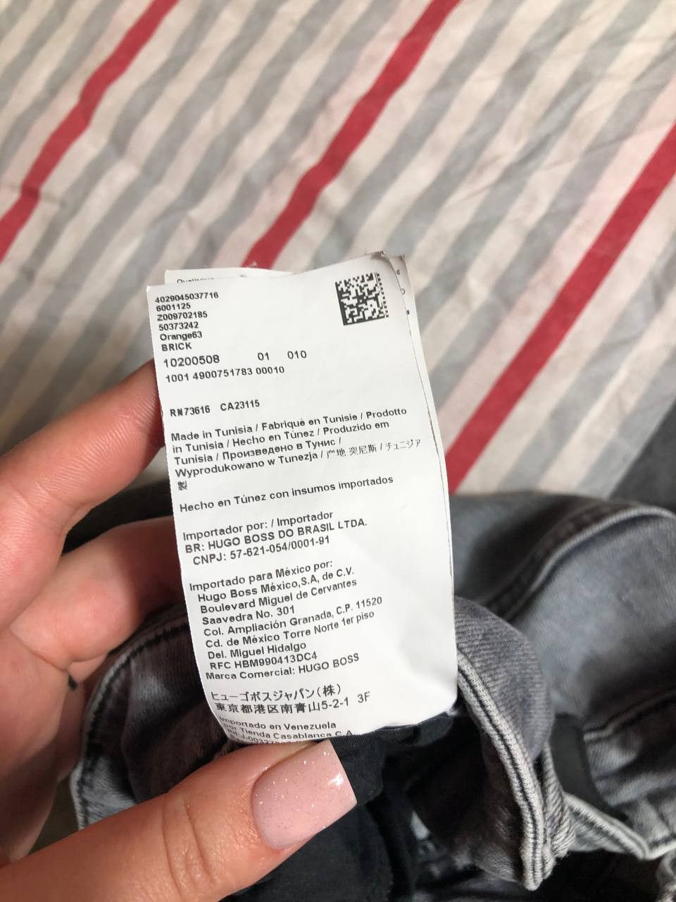 Hugo Boss Dirty Painted Distressed Thrashed Faded Baggy Jeans Y2K Size US 32 / EU 48 - 5 Thumbnail