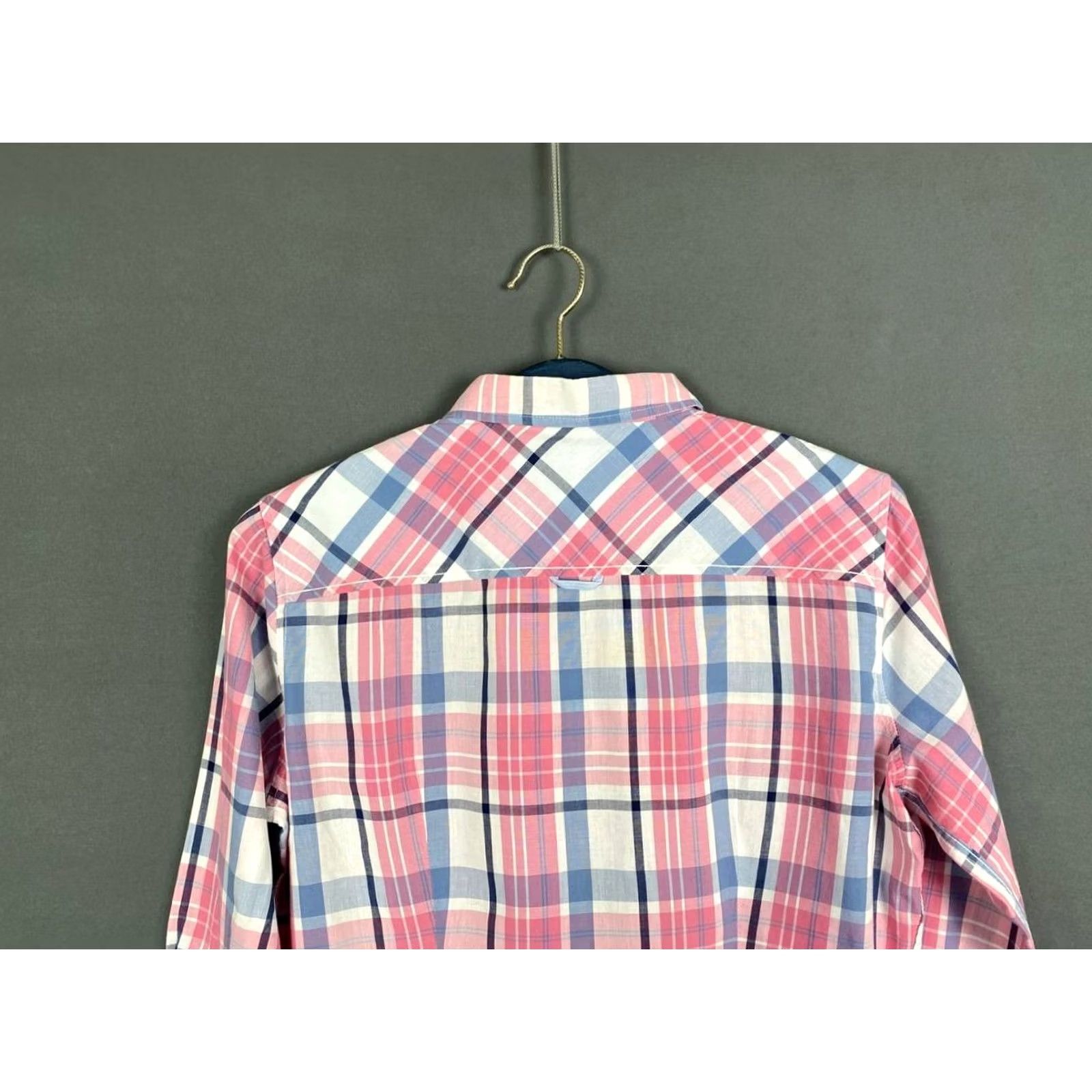 Saint James Saint James Top Womens Size 10 Pink Plaid Long Sleeve Breathable Button Up Size L / US 10 / IT 46 - 6 Thumbnail