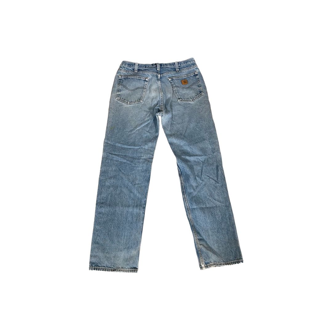 Carhartt × Vintage Vintage Carhartt Distressed Blue Denim Jeans 36x34 Size US 36 / EU 52 - 3 Thumbnail