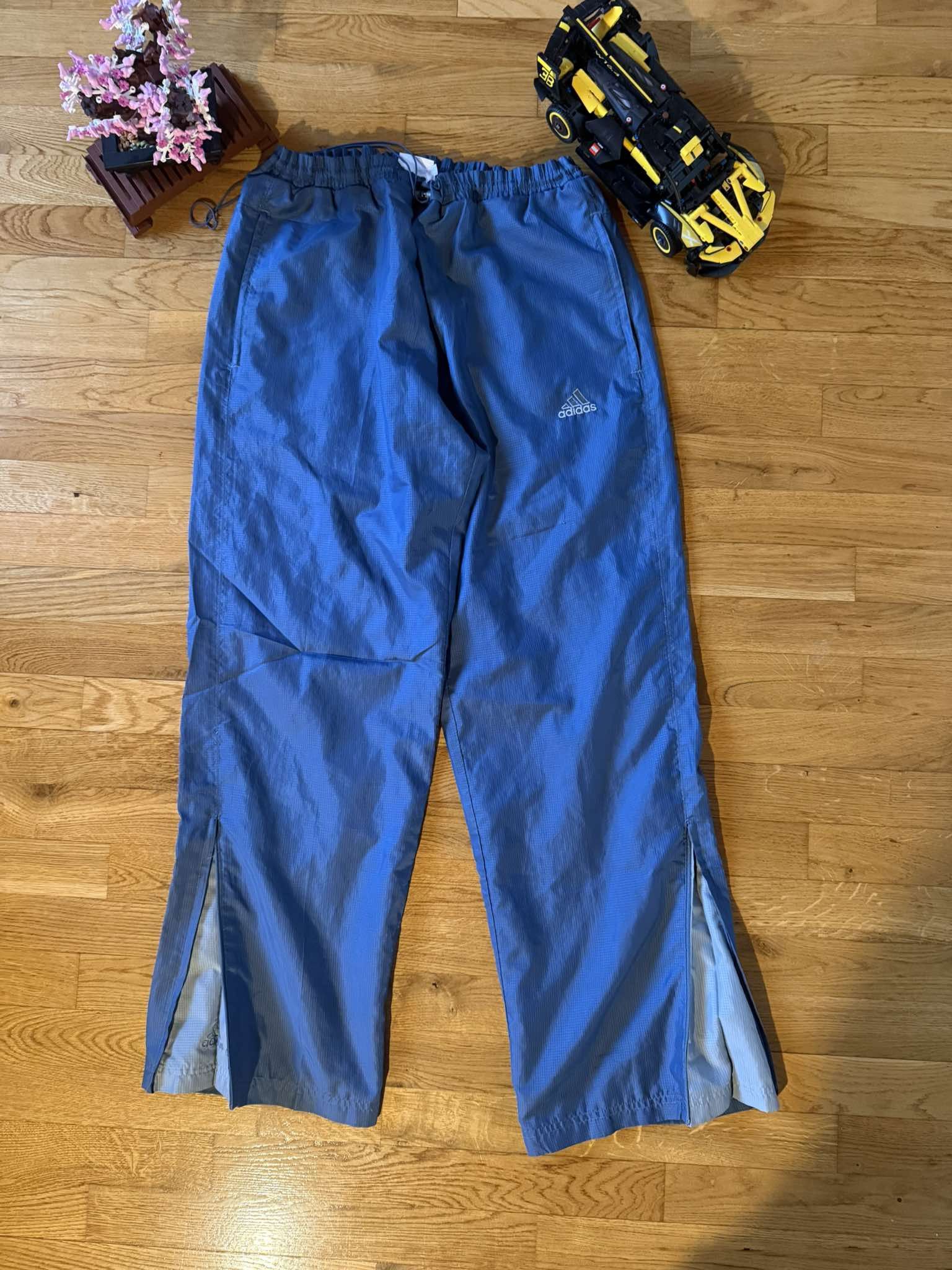 Adidas × Vintage Adidas Vintage Track Pants – Blue Sportswear Size US 34 / EU 50 - 2 Thumbnail