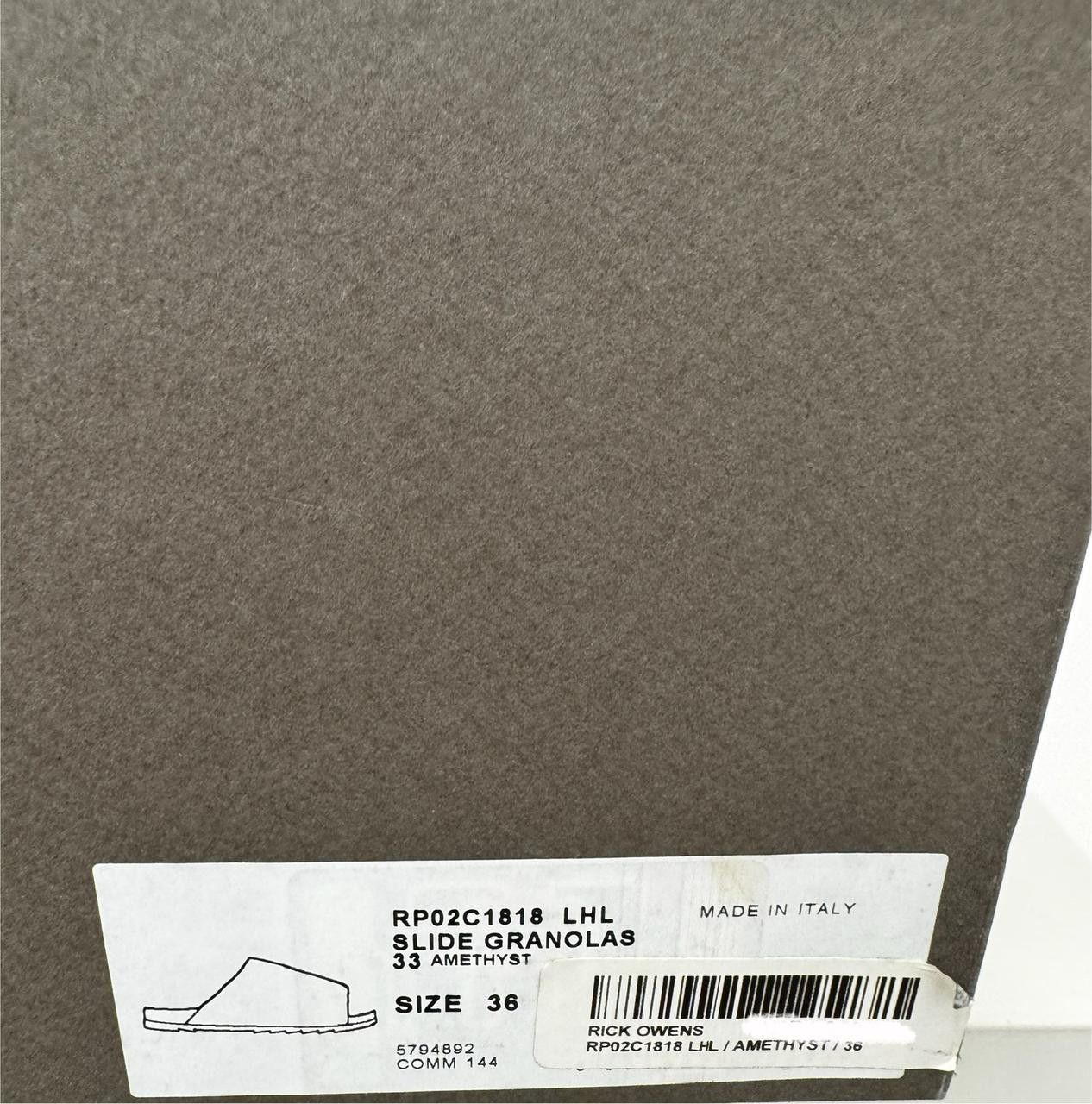 Rick Owens SLIDE GRANOLAS Size US 6 / IT 36 - 2 Thumbnail