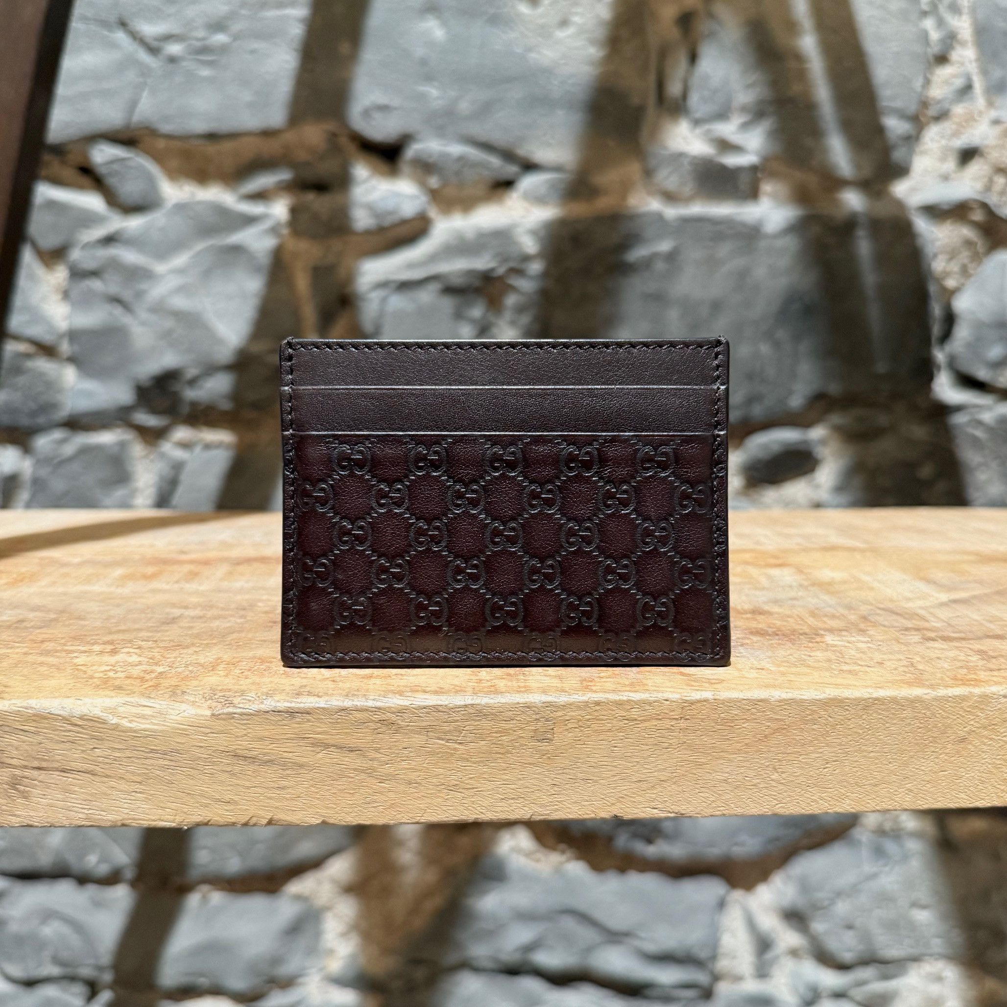 Gucci Gucci Brown Microguccissima Card Holder Size ONE SIZE - 2 Thumbnail