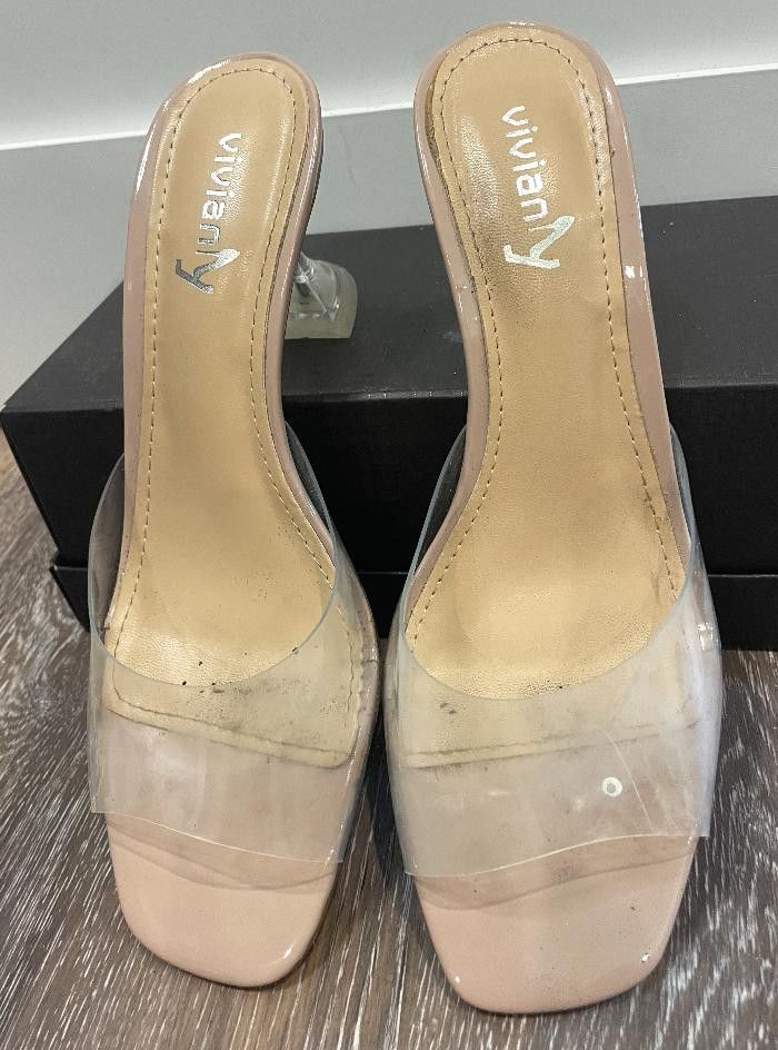 Designer Vivianly Clear Pumps 9 Size US 9 / IT 39 - 2 Thumbnail