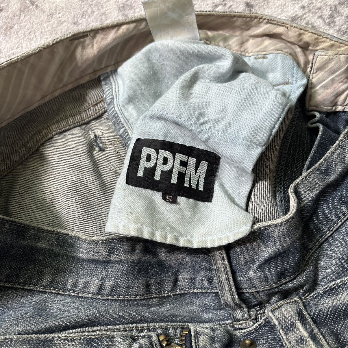 PPFM PPFM Double-Waisted Distressed Denim Blue Jeans | Size S Size US 30 / EU 46 - 13 Thumbnail