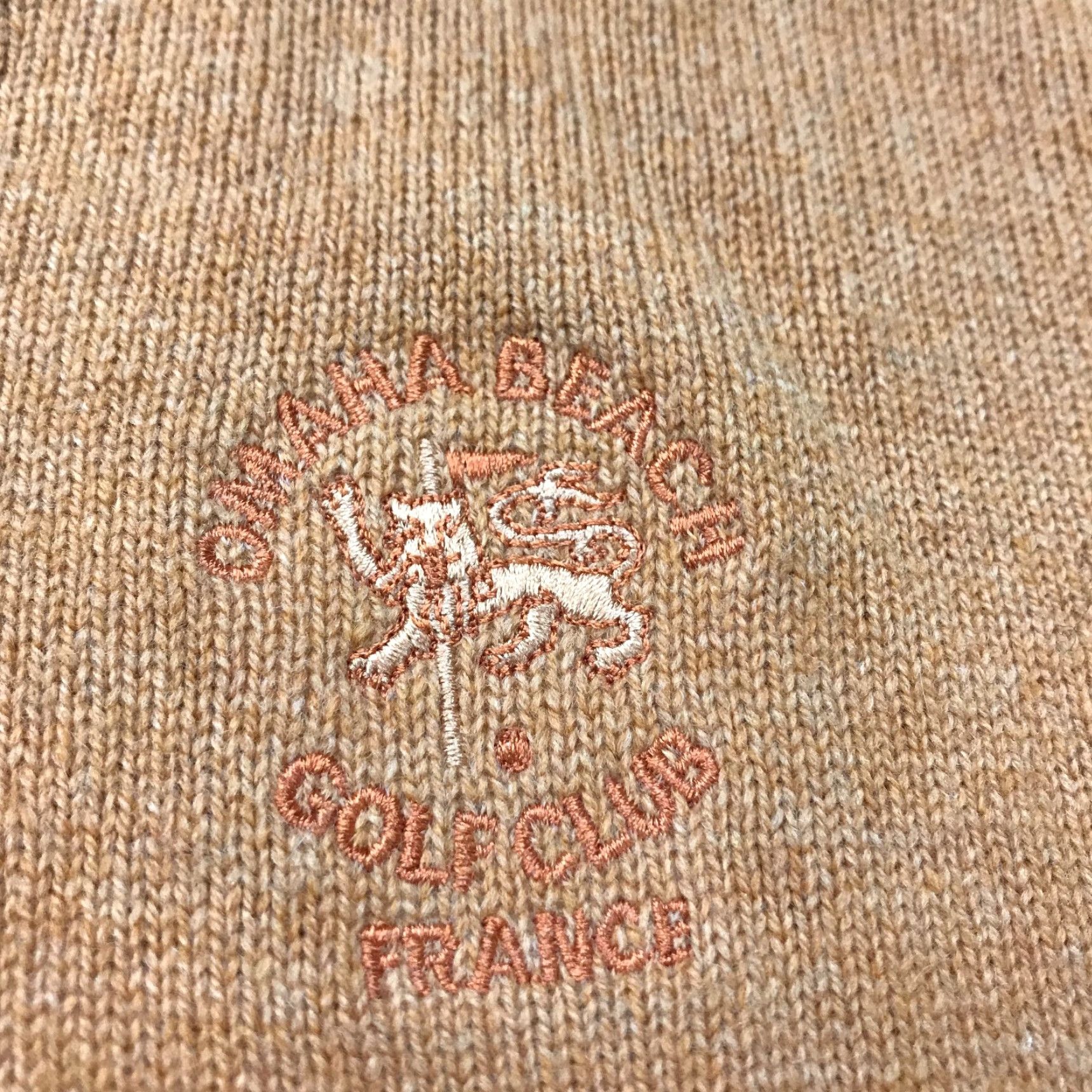 Callaway VINTAGE Callaway Sweater Mens XL Lambswool Omaha Beach Golf Club France Knit Pullover 90s Orange Wool Embroidered Shirt Mens XL Size US XL / EU 56 / 4 - 4 Thumbnail
