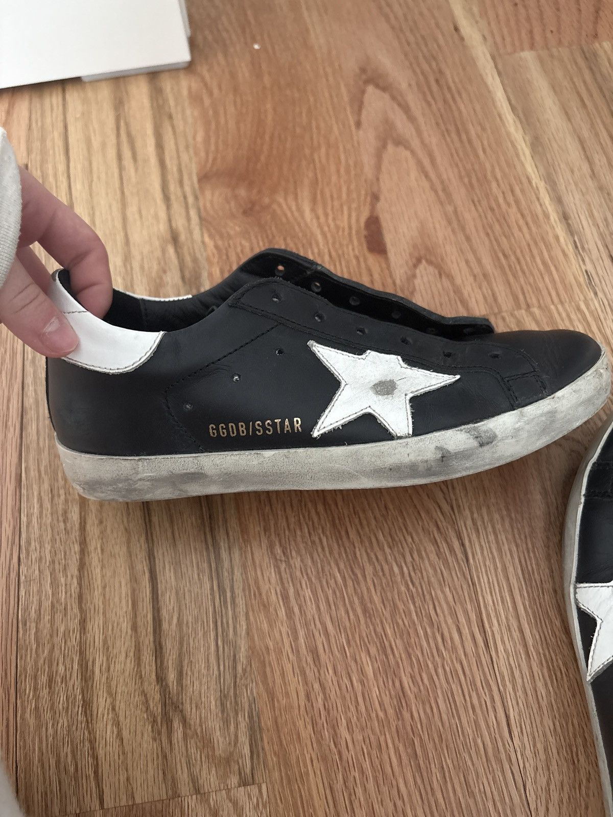 Golden Goose Golden goose black superstar sneakers Size US 5 / IT 35 - 5 Thumbnail