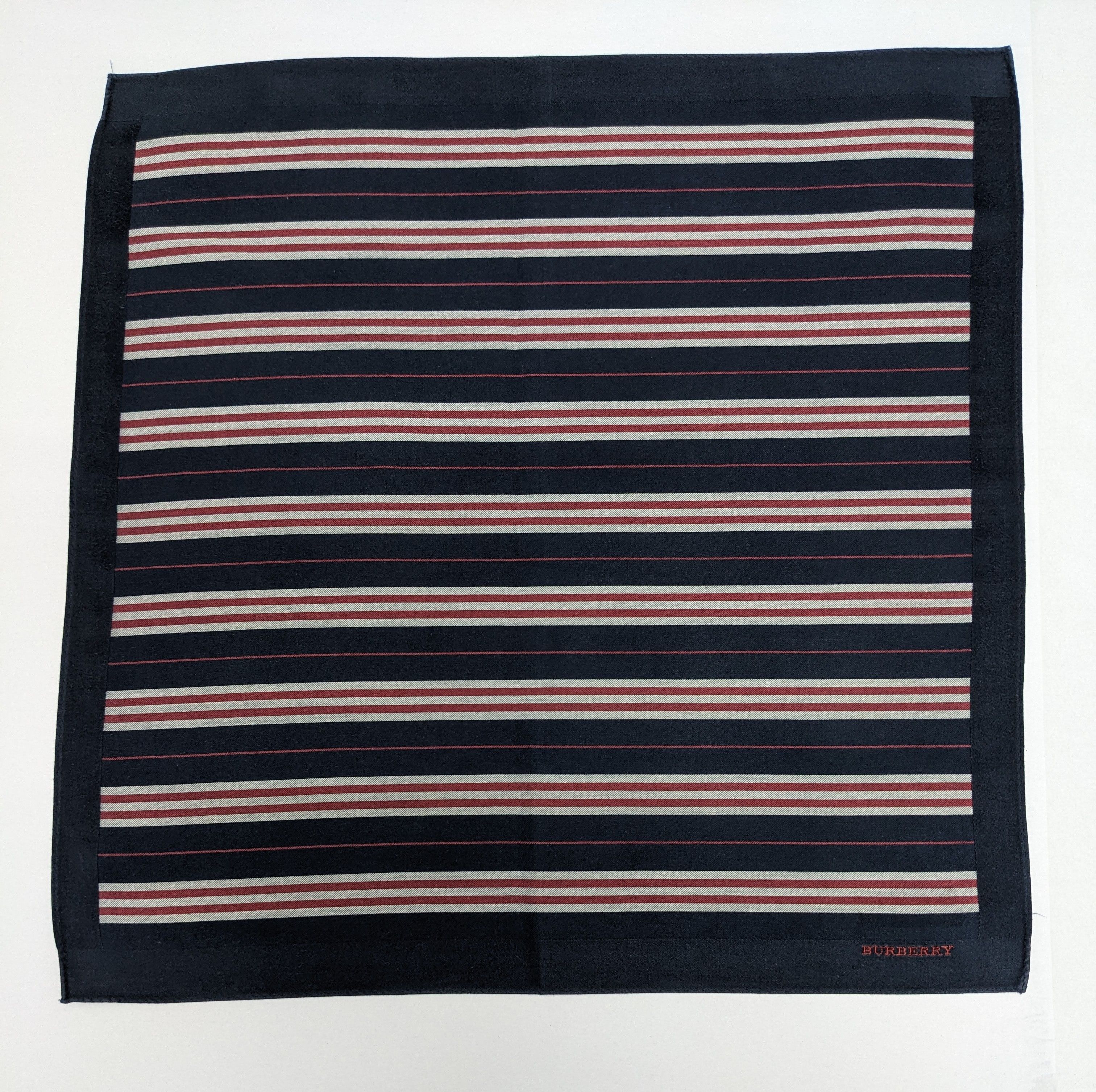 Burberry Burberry London Striped Handkerchief Navy Regimental Linear Size ONE SIZE - 3 Thumbnail