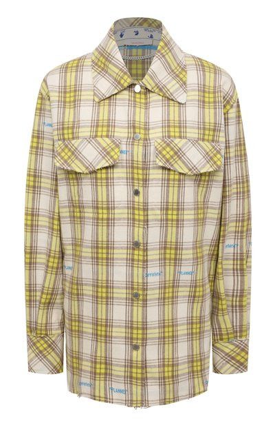 Off-White o1y1225 Logo Patterned Shirt in Multicolor Size XS / US 0-2 / IT 36-38 - 1 Thumbnail