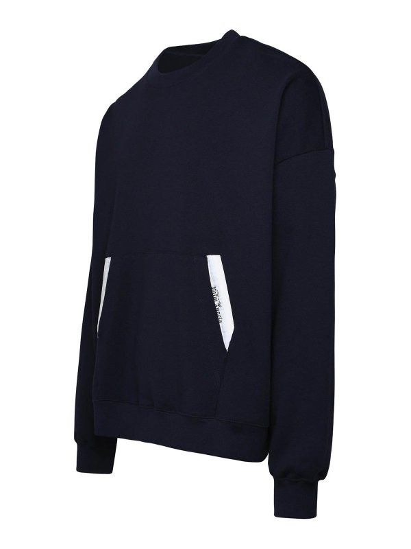 Palm Angels o1y0325 Logo Crewneck Sweatshirt in Midnight Blue Size US L / EU 52-54 / 3 - 2 Thumbnail