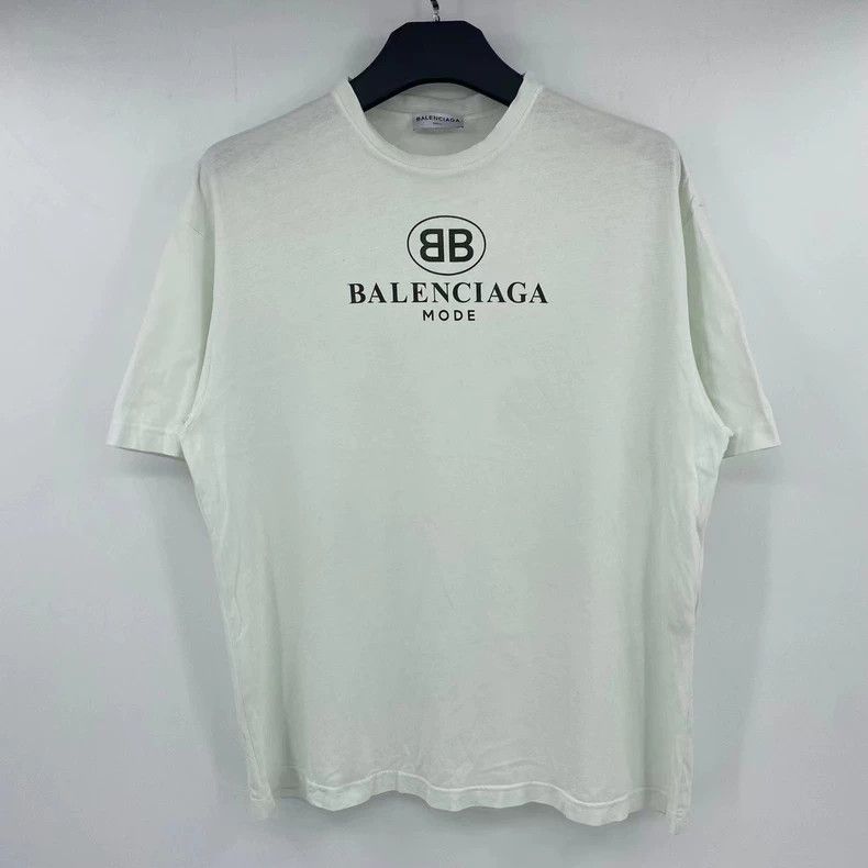Balenciaga Balenciaga Double B Letter Short Sleeve Size US S / EU 44-46 / 1 - 1 Thumbnail