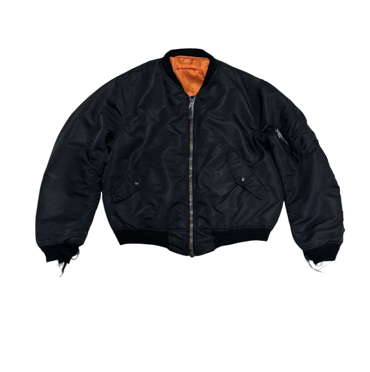 Vintage Vintage MA-1 Flight Jacket Teesar industries Inc Made in USA Size US M / EU 48-50 / 2 - 1 Thumbnail