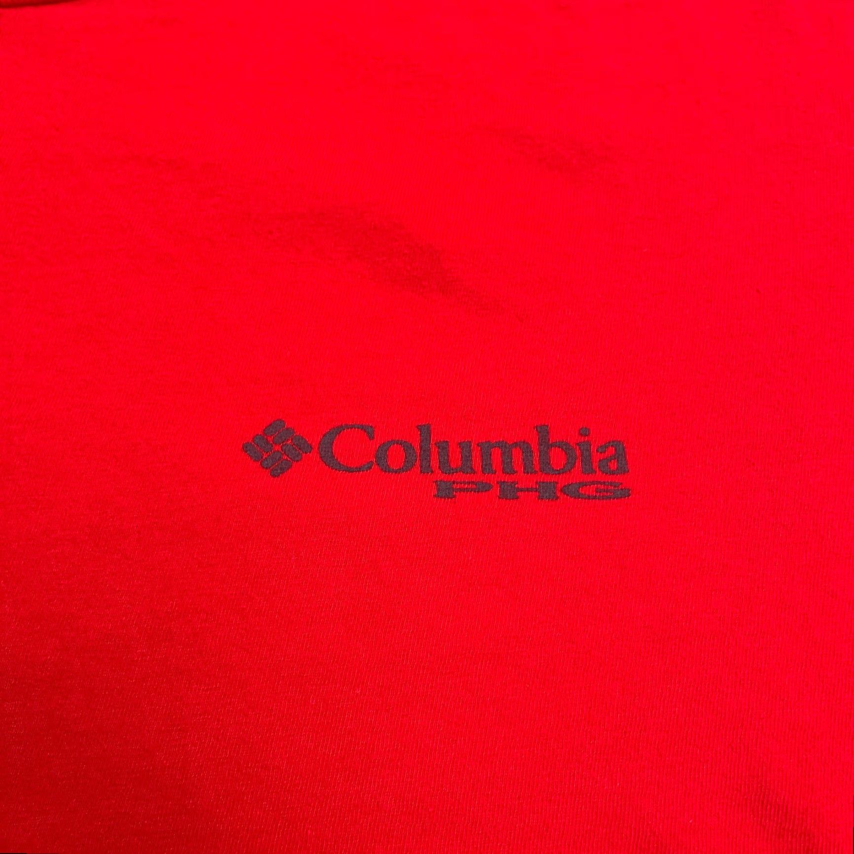 Vintage Columbia PHG Graphic T-Shirt Mens Large Red Crew Neck Short Sleeve Hunting Tee Size US L / EU 52-54 / 3 - 4 Thumbnail