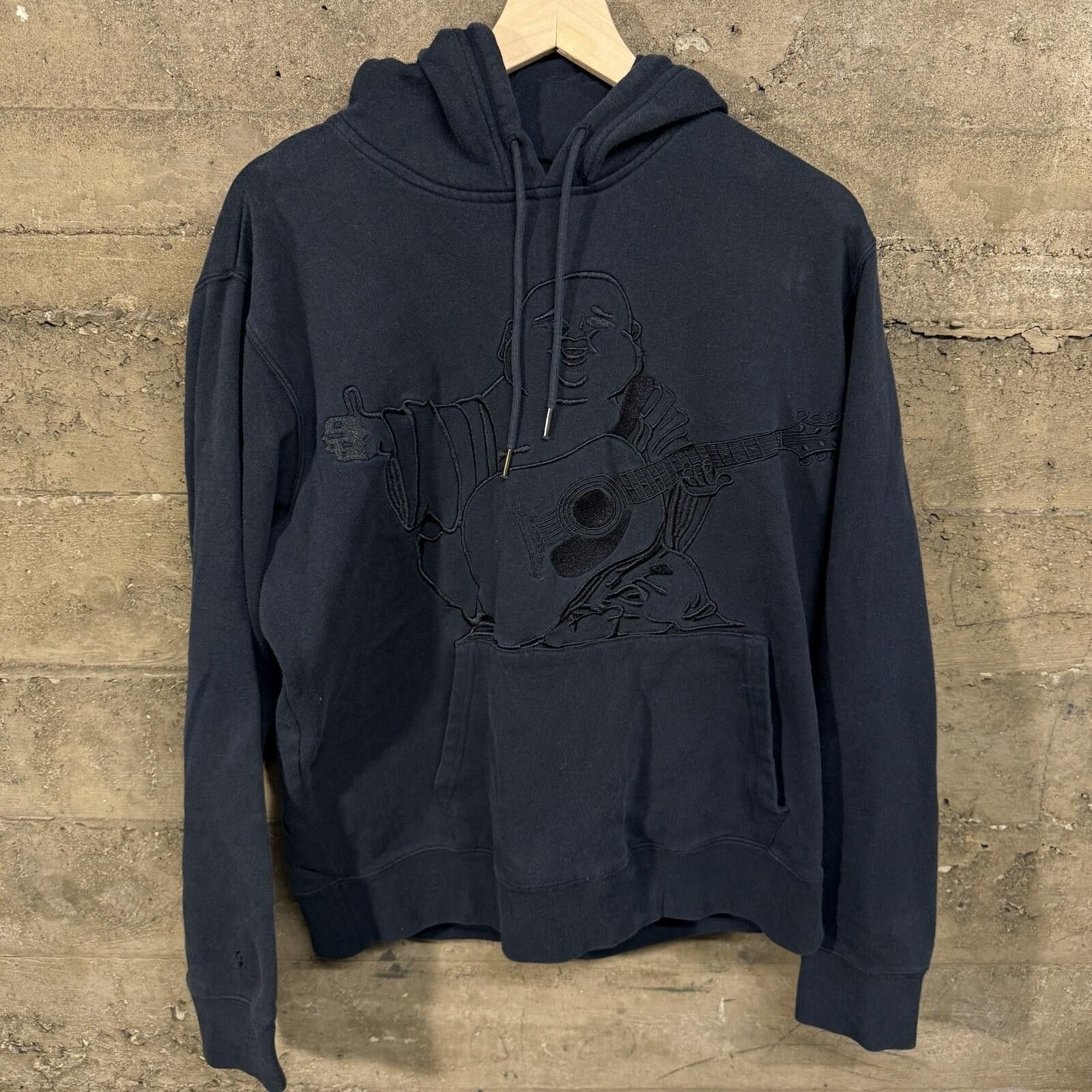 True Religion True Religion Black Hoodie Mens Buddha Pullover Sweatshirt L Size US L / EU 52-54 / 3 - 1 Thumbnail
