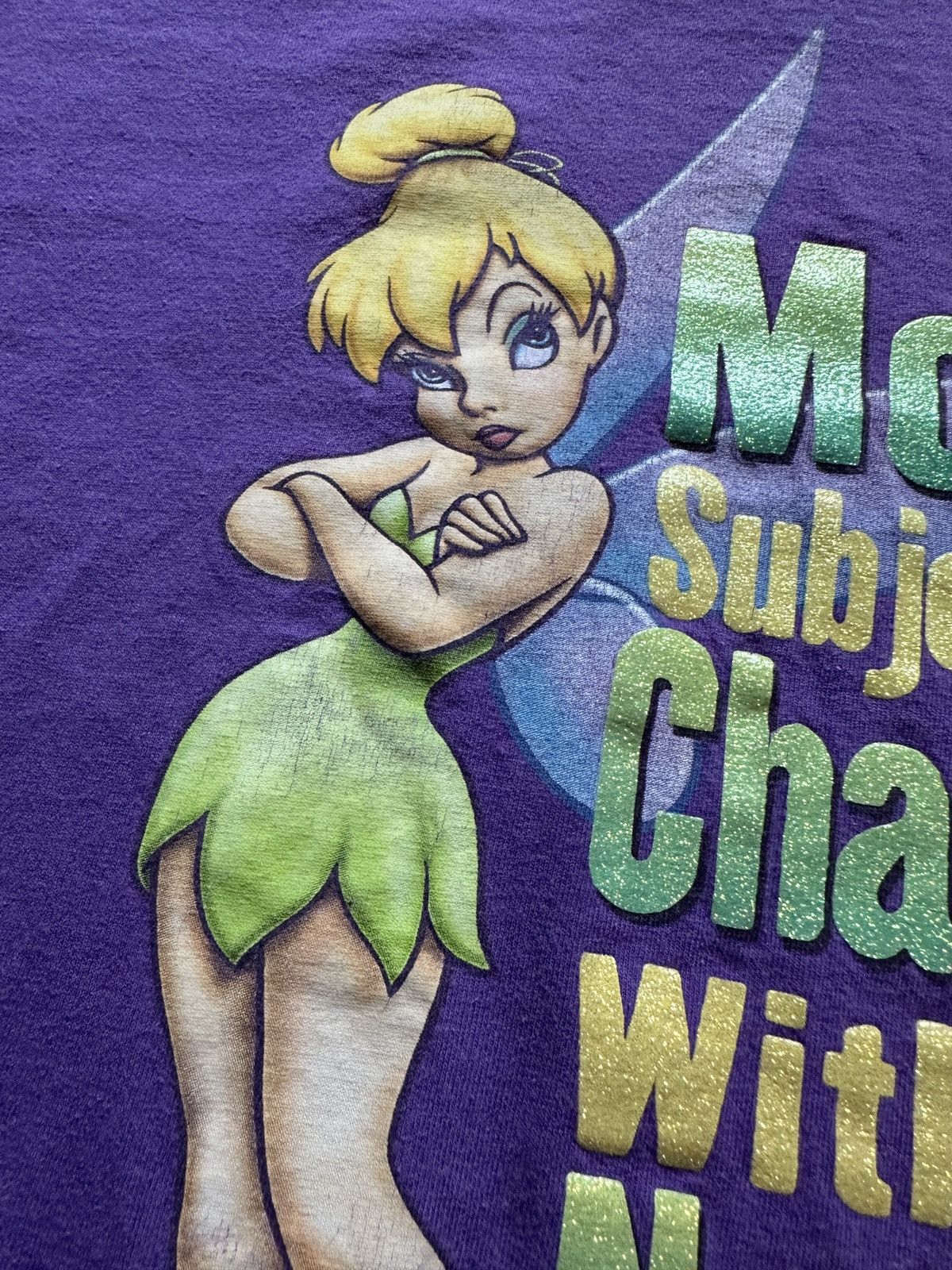 Disney Vintage Tinkerbell Mood Subject to Change Graphic Tee Size US M / EU 48-50 / 2 - 4 Thumbnail