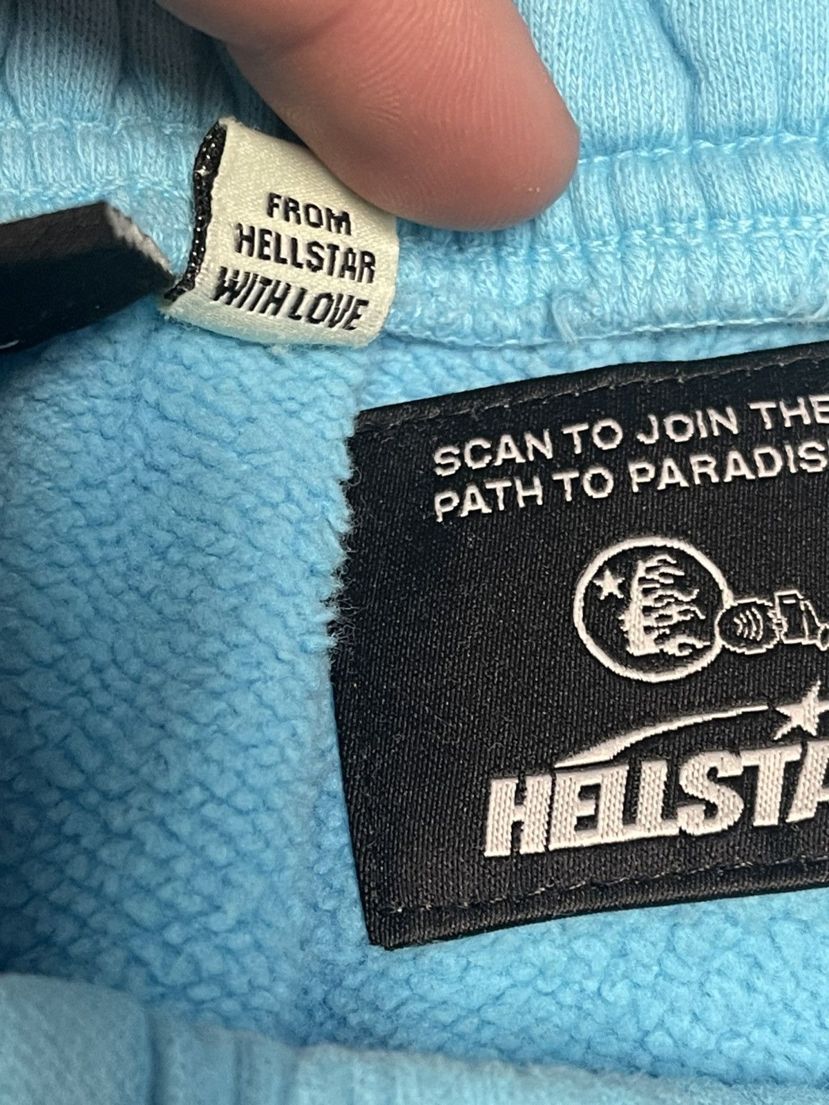 HELLSTAR Size L - Hellstar Studio Shorts Blue Flame Brand New! Size US 32 / EU 48 - 8 Thumbnail