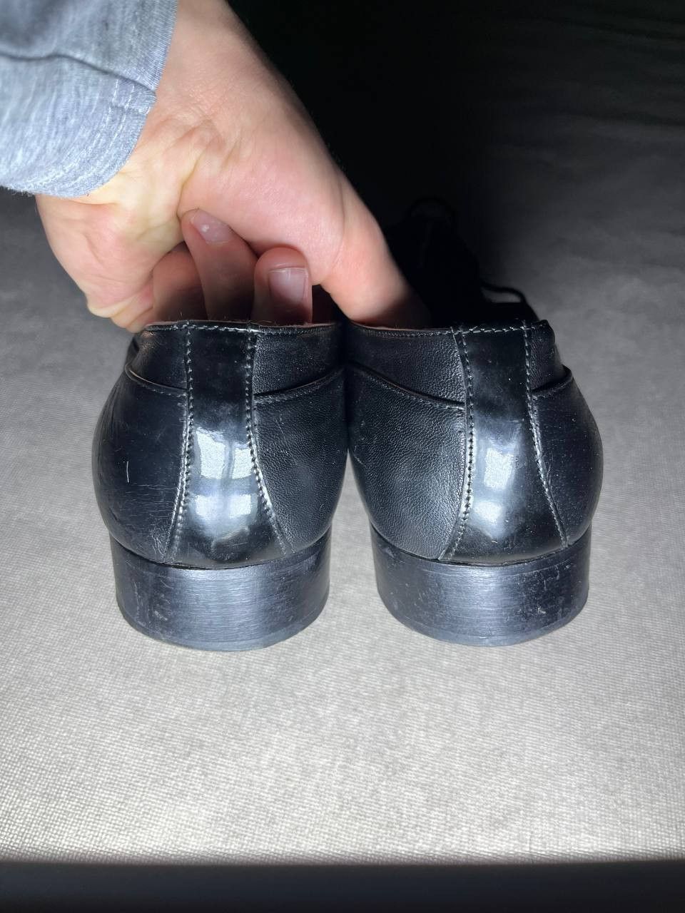 Pierre Balmain Vintage Pierre Balmain Men`s Black Oxford Shoes Size 44 Size US 10.5 / EU 43-44 - 9 Thumbnail