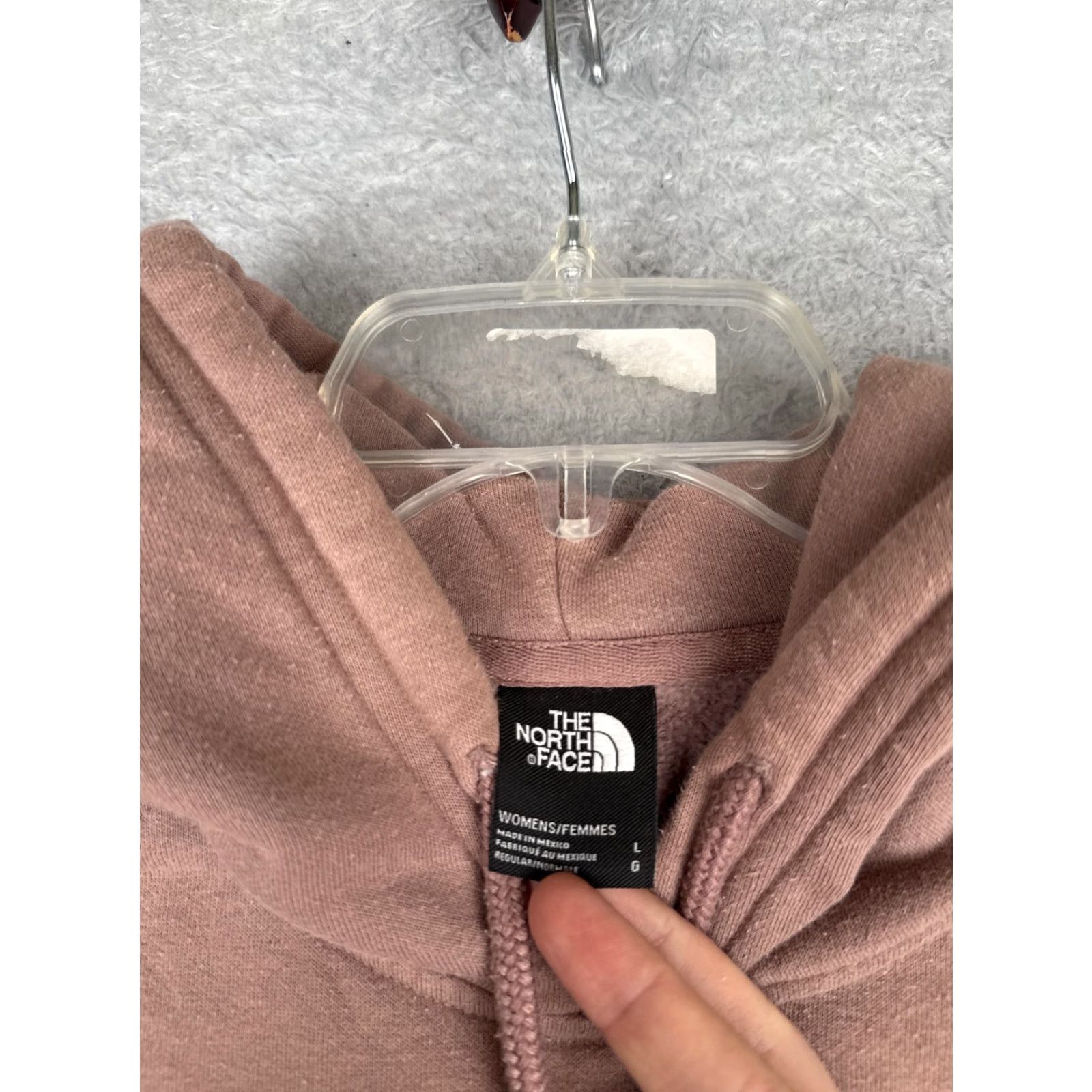 The North Face The North Face Hoodie Womens L Pink Logo Pullover Kangaroo Fleece Sweatshirt Size L / US 10 / IT 46 - 7 Thumbnail