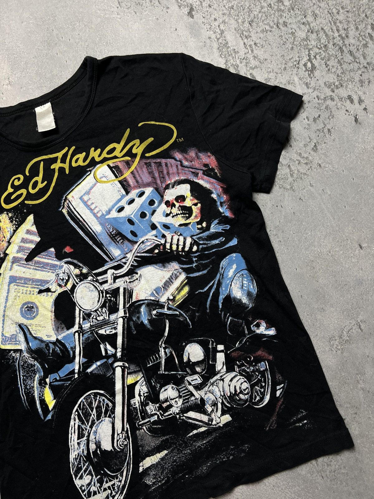 Christian Audigier Ed Hardy by Christian Audigier Biker Skeleton Ghost Rider Size US M / EU 48-50 / 2 - 4 Thumbnail