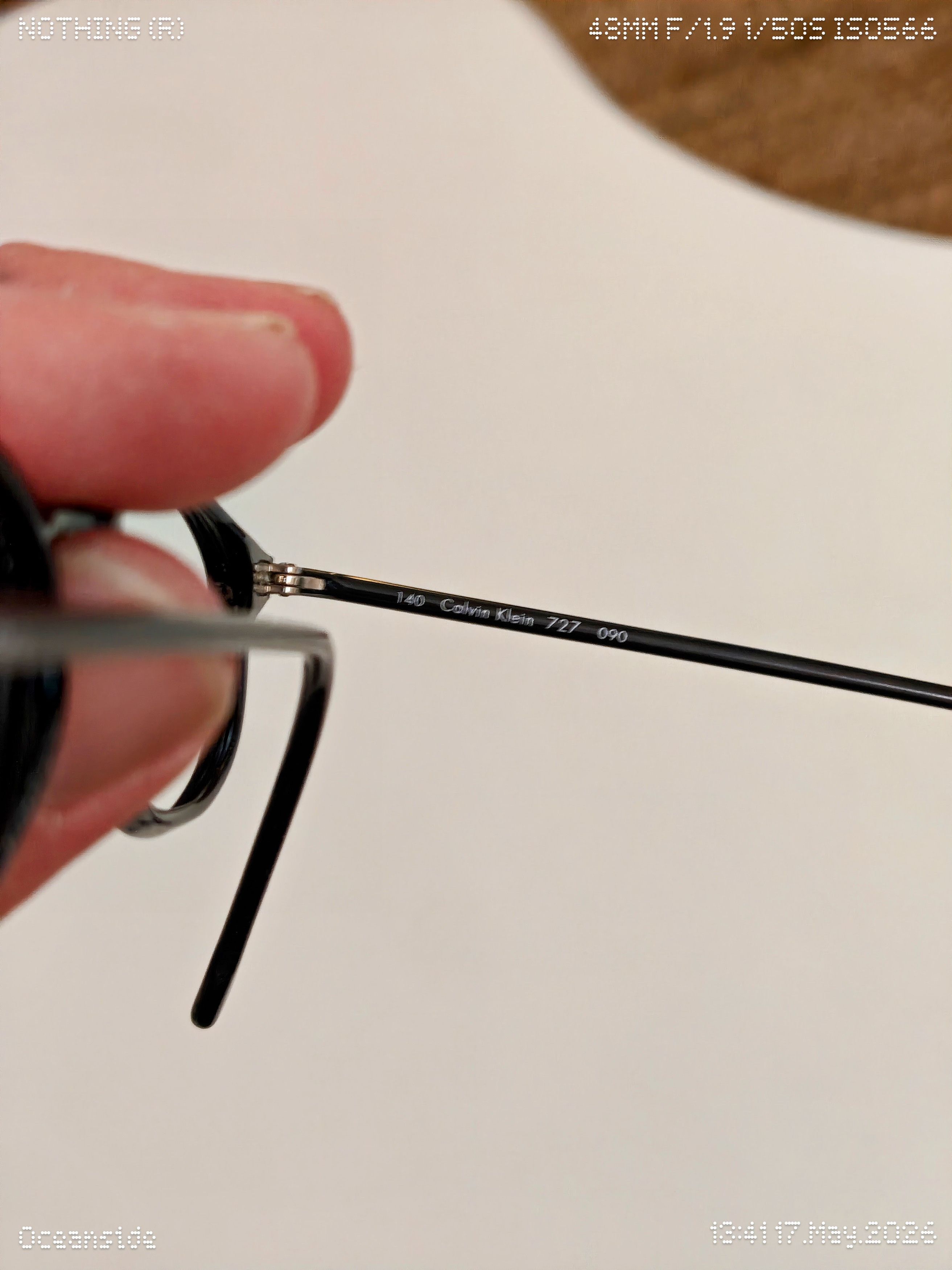 Calvin Klein Vintage 1990s Calvin Klein 727 Oval RX Frames Made In Italy Size ONE SIZE - 6 Thumbnail