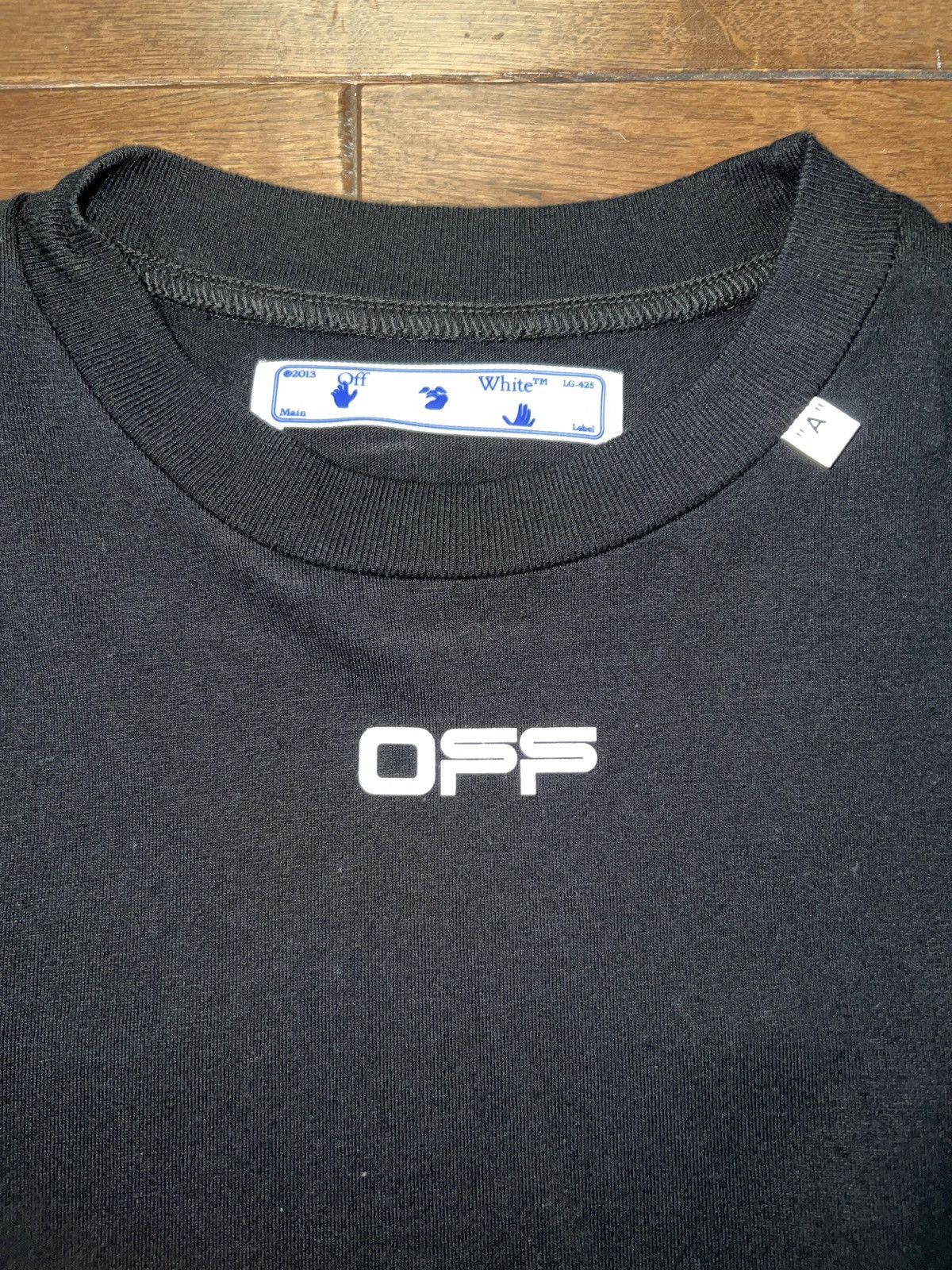 Off-White Off White Painting Arrow Printing Short Sleeve Black Size US XXS / EU 40 - 4 Thumbnail