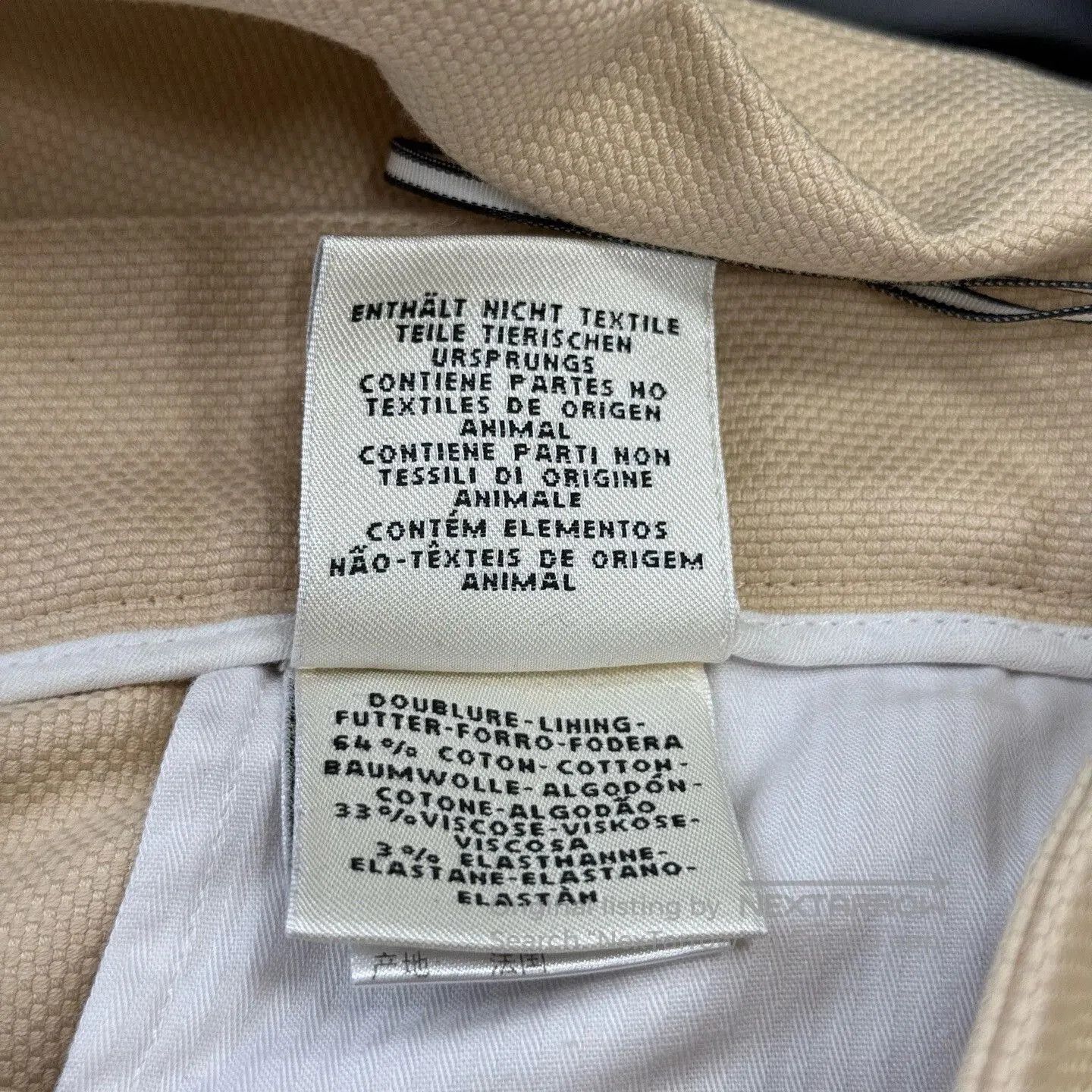 Hermes Hermes Beige Cropped Cuffed Jeans. Size 37" - 6 Thumbnail