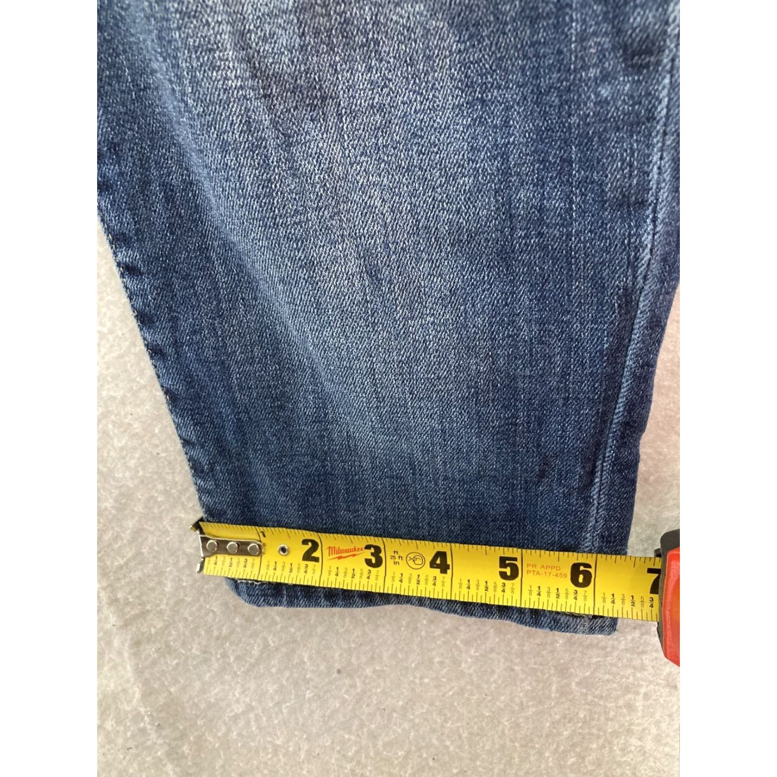 Vintage Rock & Republic Jeans Indee 4M Womens Straight Denim Blue Mid Rise 25 In Inseam 25 in XS? Wait. Size 27" / US 4 / IT 40 - 7 Thumbnail