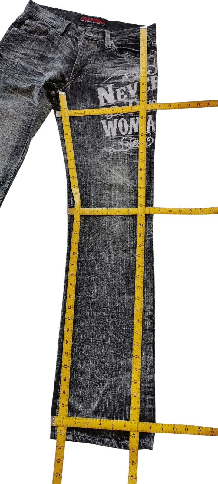 Japanese Brand Jack Serika Skullbones Jeans – Number (N)ine Inspired Size US 31 - 7 Thumbnail