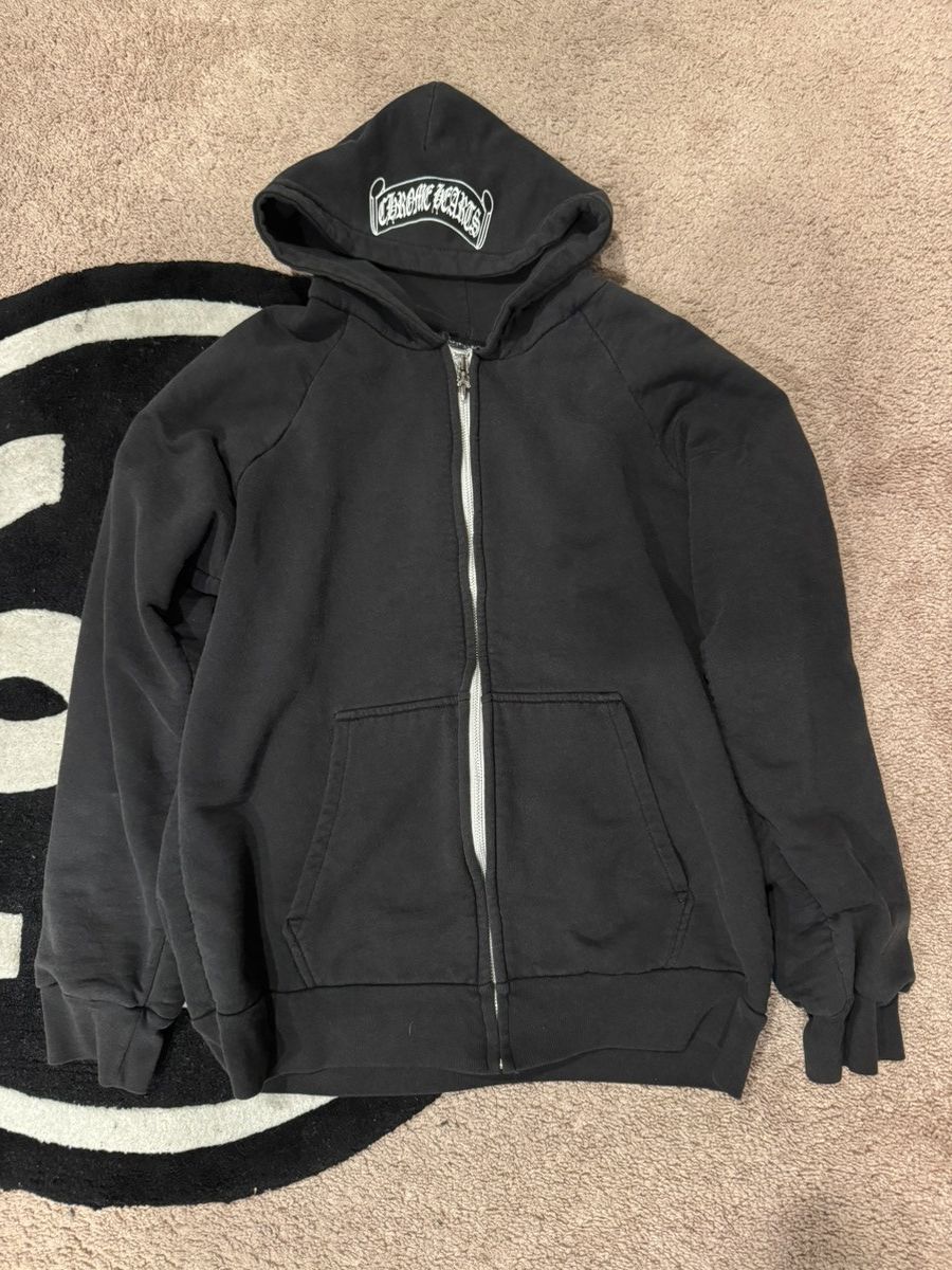 Chrome Hearts CHROME HEARTS 90’S OG SCROLL & DAGGER ZIP UP HOOD VERY RARE Size US M / EU 48-50 / 2 - 1 Thumbnail