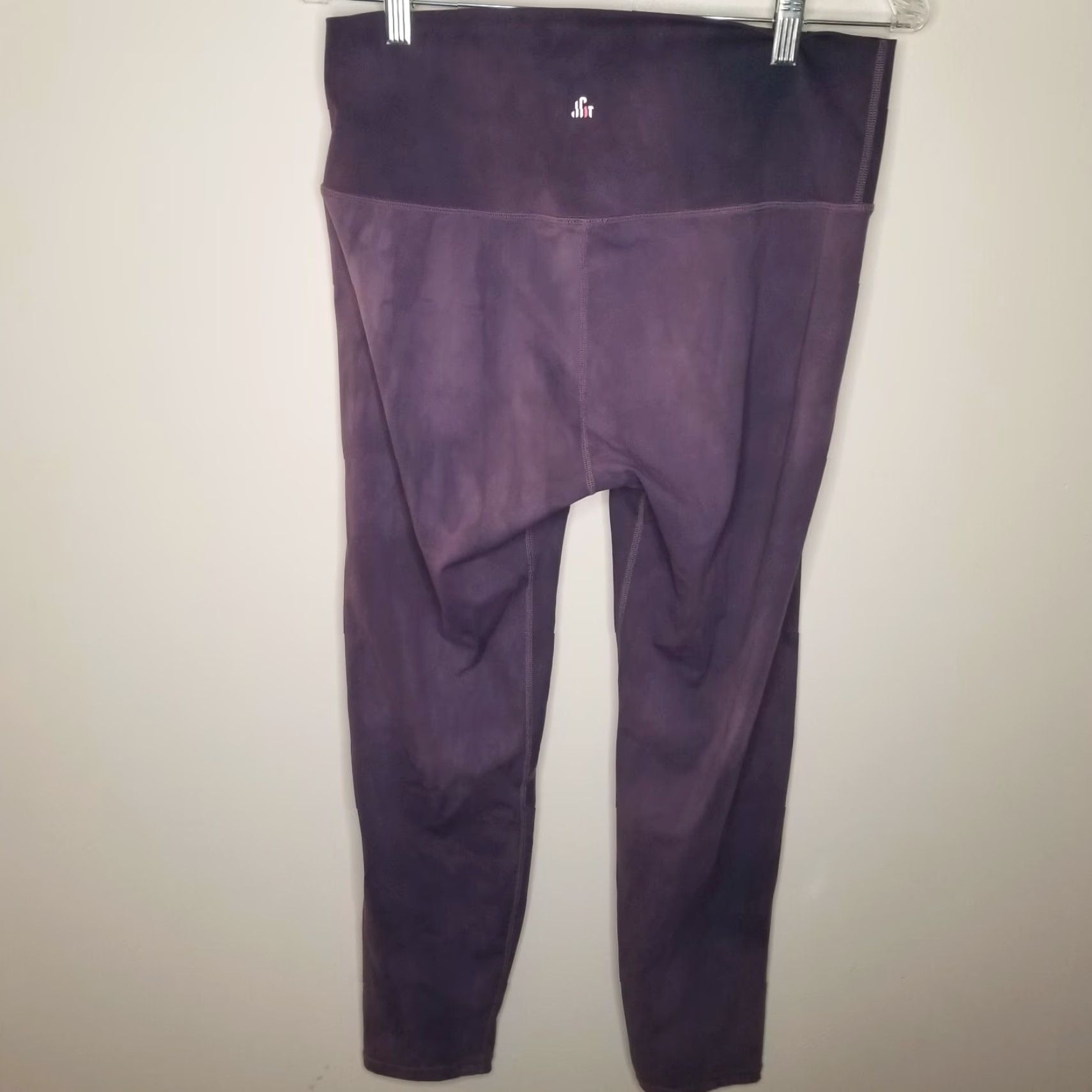 Vintage JOY2fitt Women's Leggings Activewear 2XL Purple Compression Yoga Leggings Purple 2XL Womens Size 40" / US 18 - 5 Thumbnail