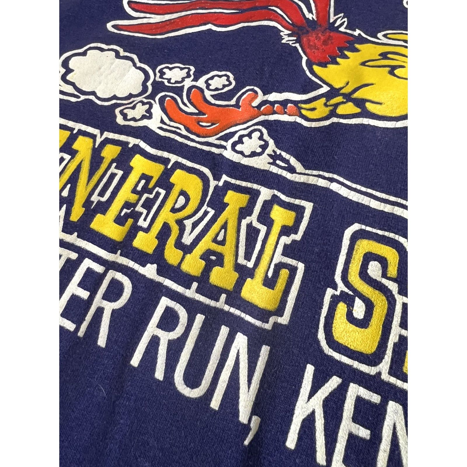 Hanes VINTAGE Rooster Run General Store T Shirt Medium Men Blue/purple 80s 90s Hanes Crew Neck Short Sleeve Logo Size US M / EU 48-50 / 2 - 7 Thumbnail
