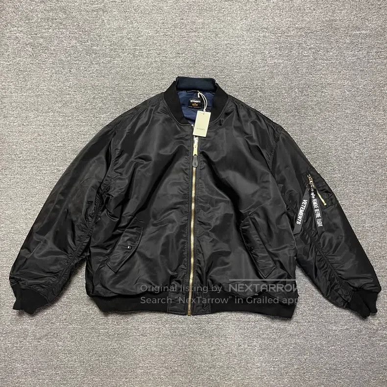 Vetements Joint-branded oversized flight jacket
