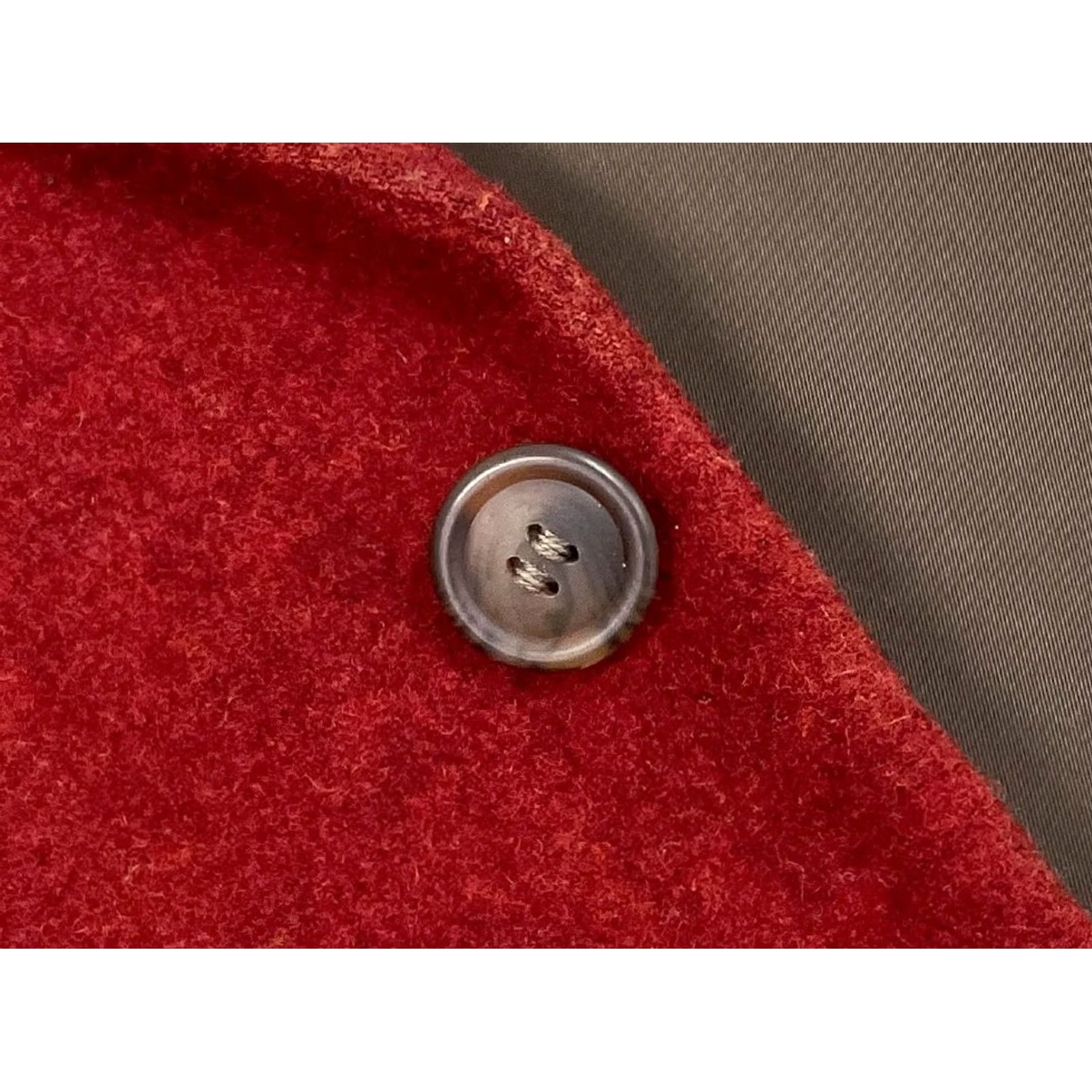 Issey Miyake ISSEY MIYAKE Men's Wool Jacket Size L Red Button Solid USED Size US L / EU 52-54 / 3 - 7 Thumbnail