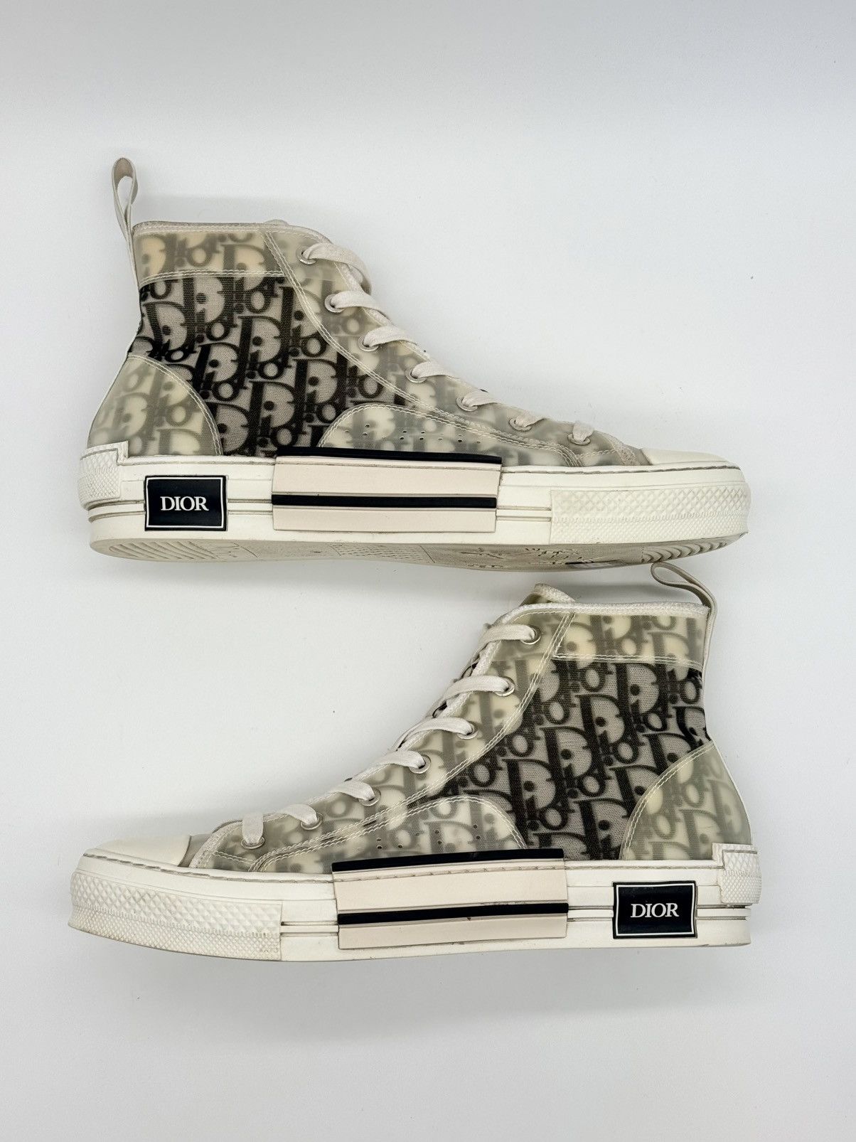 Dior Size 10 - Dior B23 High Dior Oblique White Size US 10 / EU 43 - 2 Thumbnail