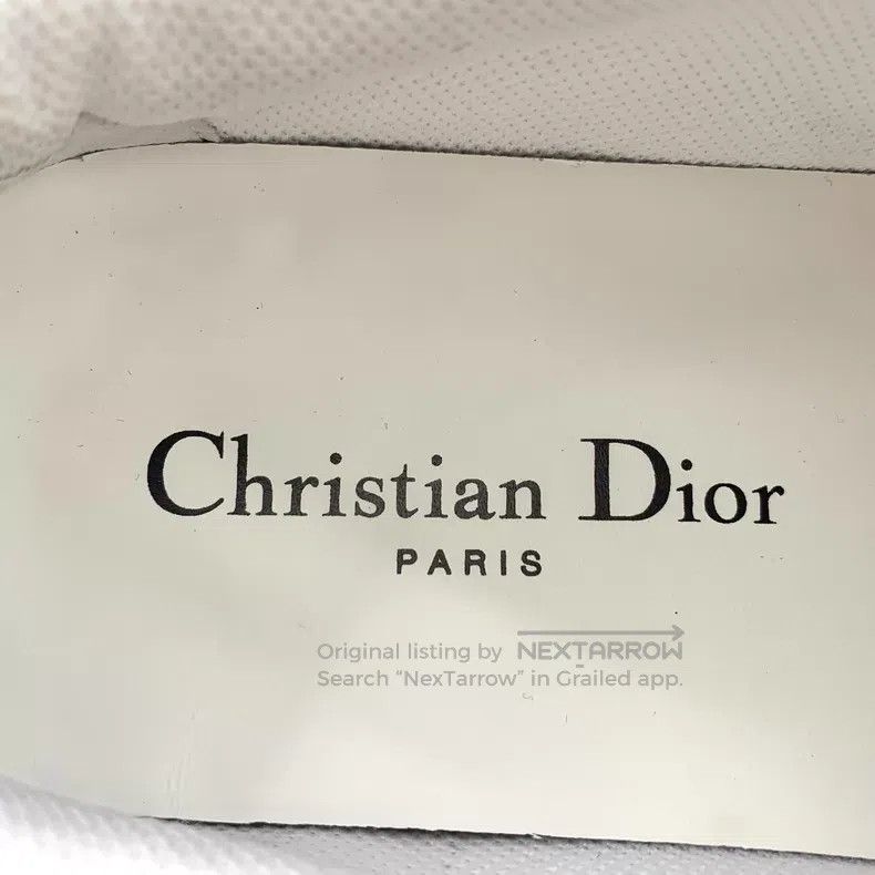 Dior Dior White logo embossed cowhide lace-up casual flat board Size US 5.5 / IT 35.5 - 7 Thumbnail