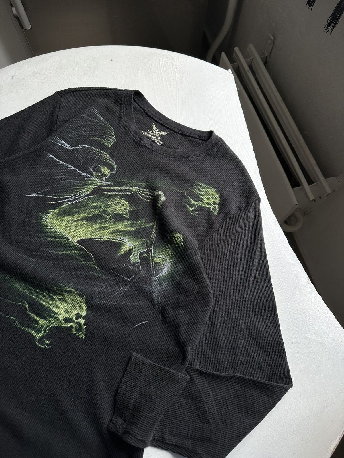 Other Vintage Y2K Fire Skull and Dragon Rock Tee Size US M / EU 48-50 / 2 - 4 Thumbnail