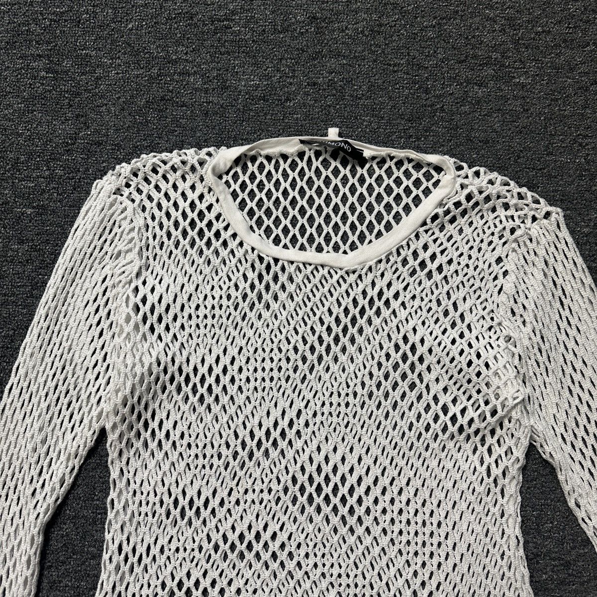 Japanese Brand Vintage Orimono Mesh Long Sleeve Size S / US 4 / IT 40 - 2 Thumbnail