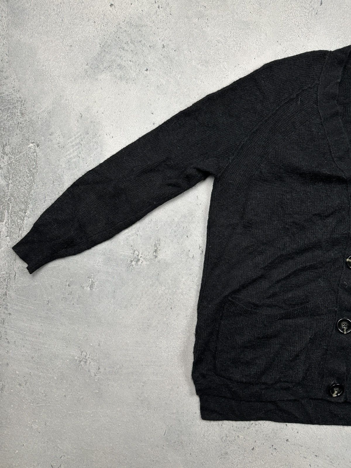 Acne Studios Acne Studios Black Alpaca Wool Cardigan Minimalist Archive Size M / US 6-8 / IT 42-44 - 9 Thumbnail