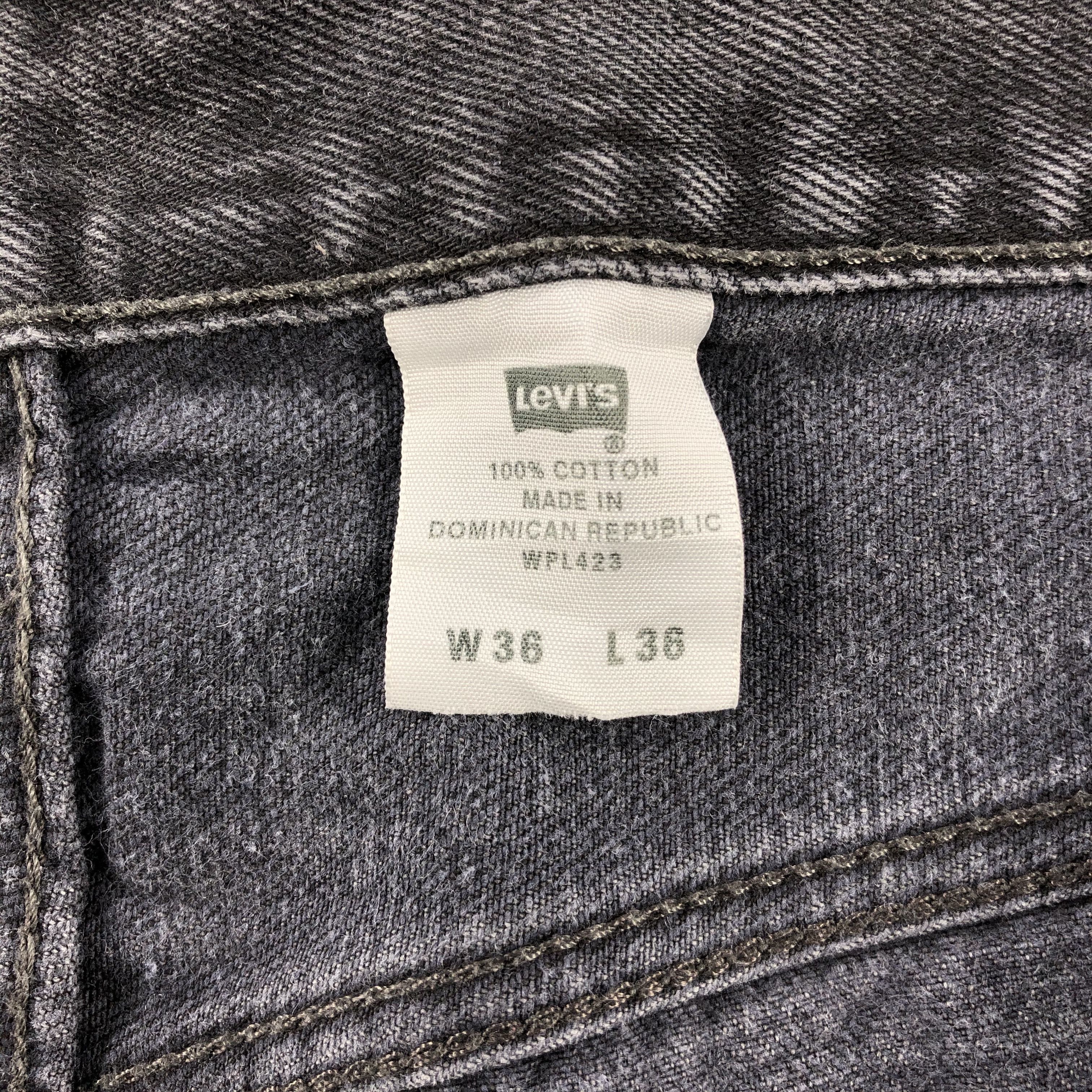 Vintage 90s Faded Black Levis 501 Jeans-JM1646