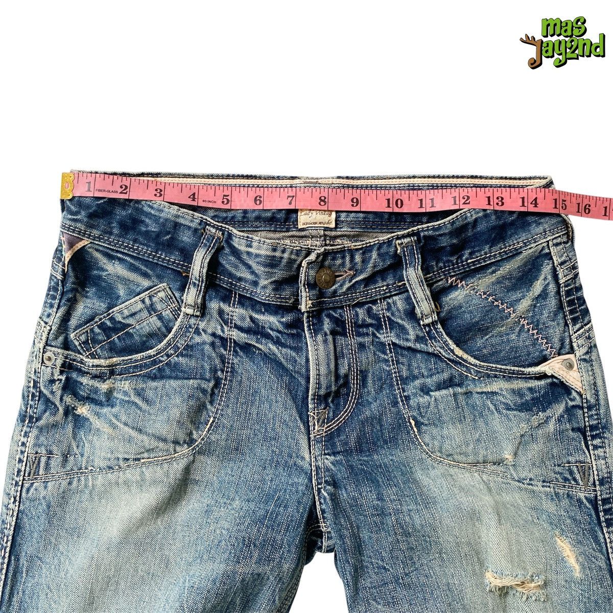 Japanese Brand Brappers Lady Vintage Union Made kendrick lamar superbowl Size 29" - 7 Thumbnail