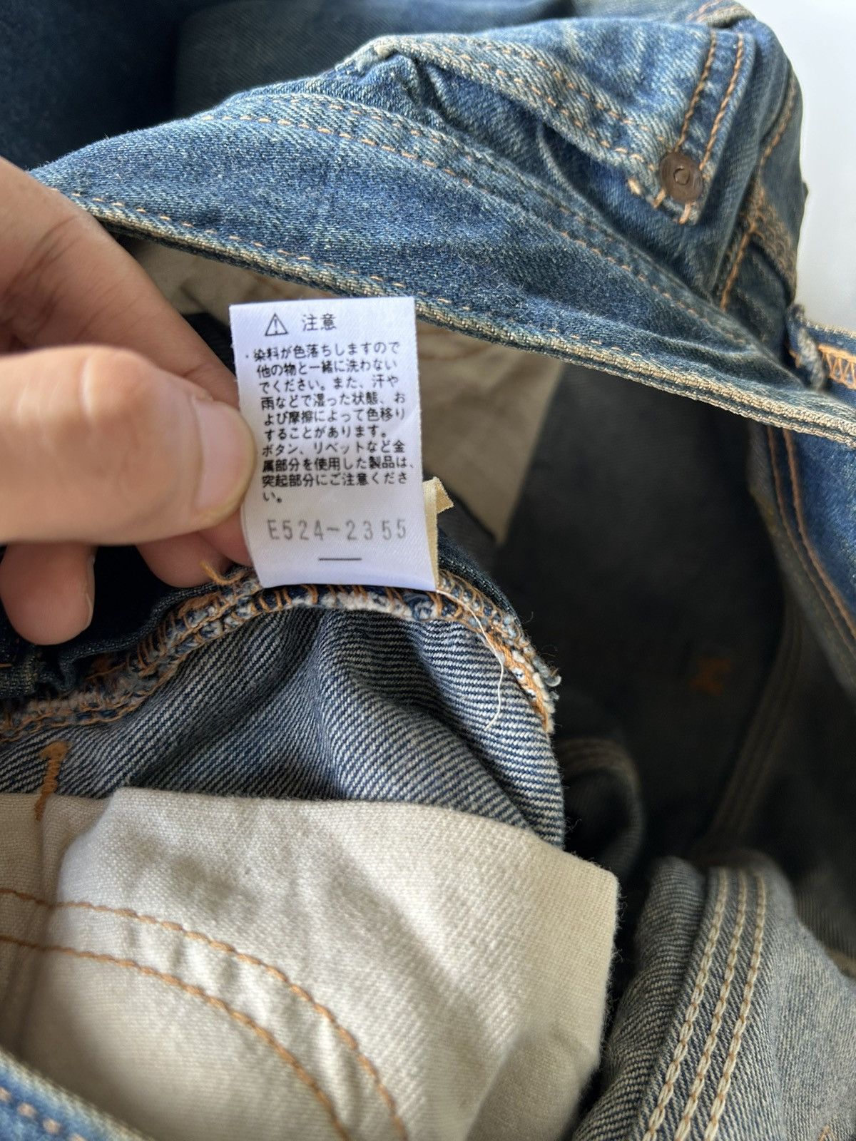 Kapital Vintage Buckle Back Lee Cowboy Selvedge Denim Jeans Size US 32 / EU 48 - 18 Thumbnail