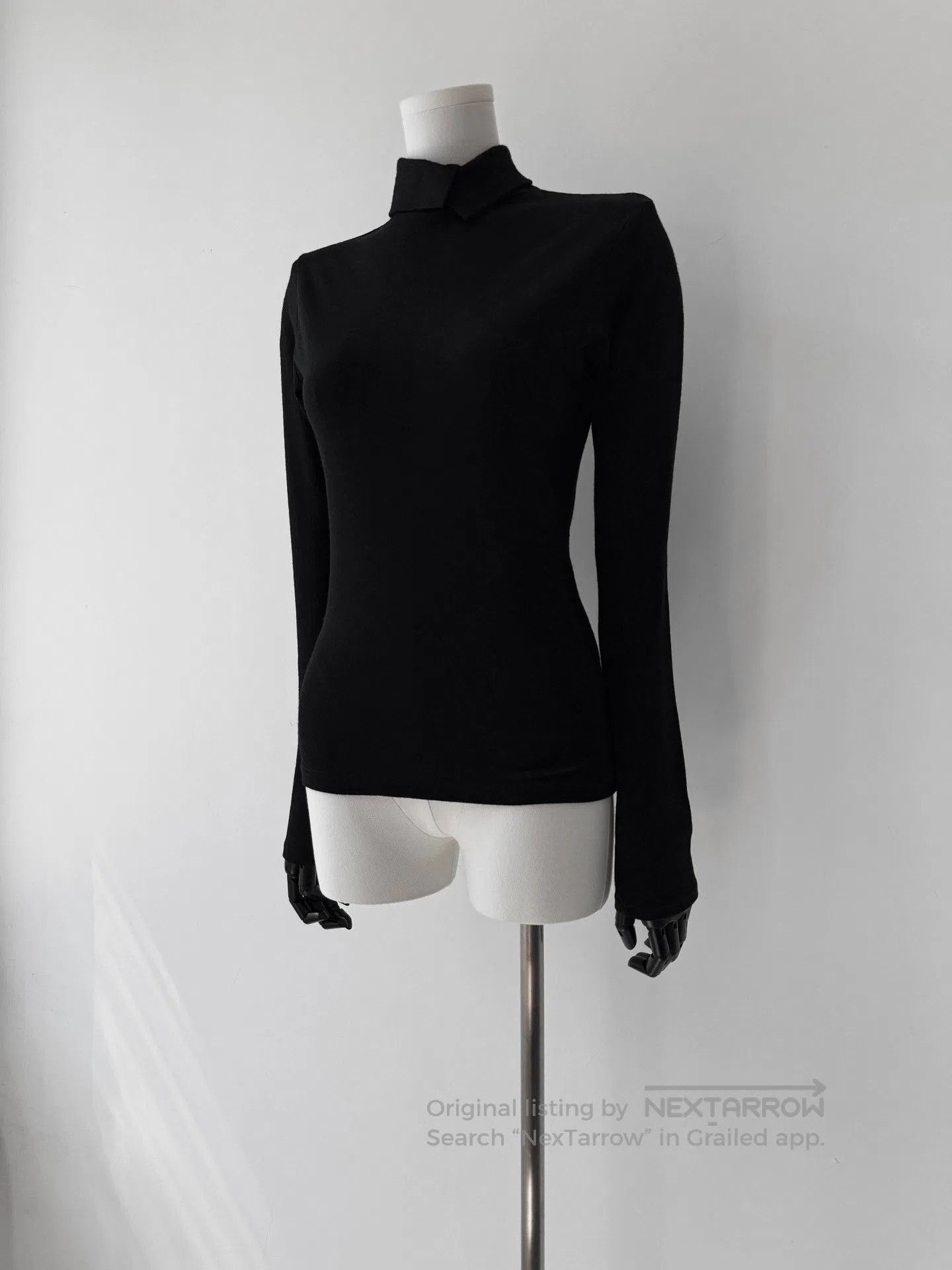 Yohji Yamamoto Yohji Yamamoto Y's 16AW Wool Wrap Collar Top. Size L / US 10 / IT 46 - 4 Thumbnail