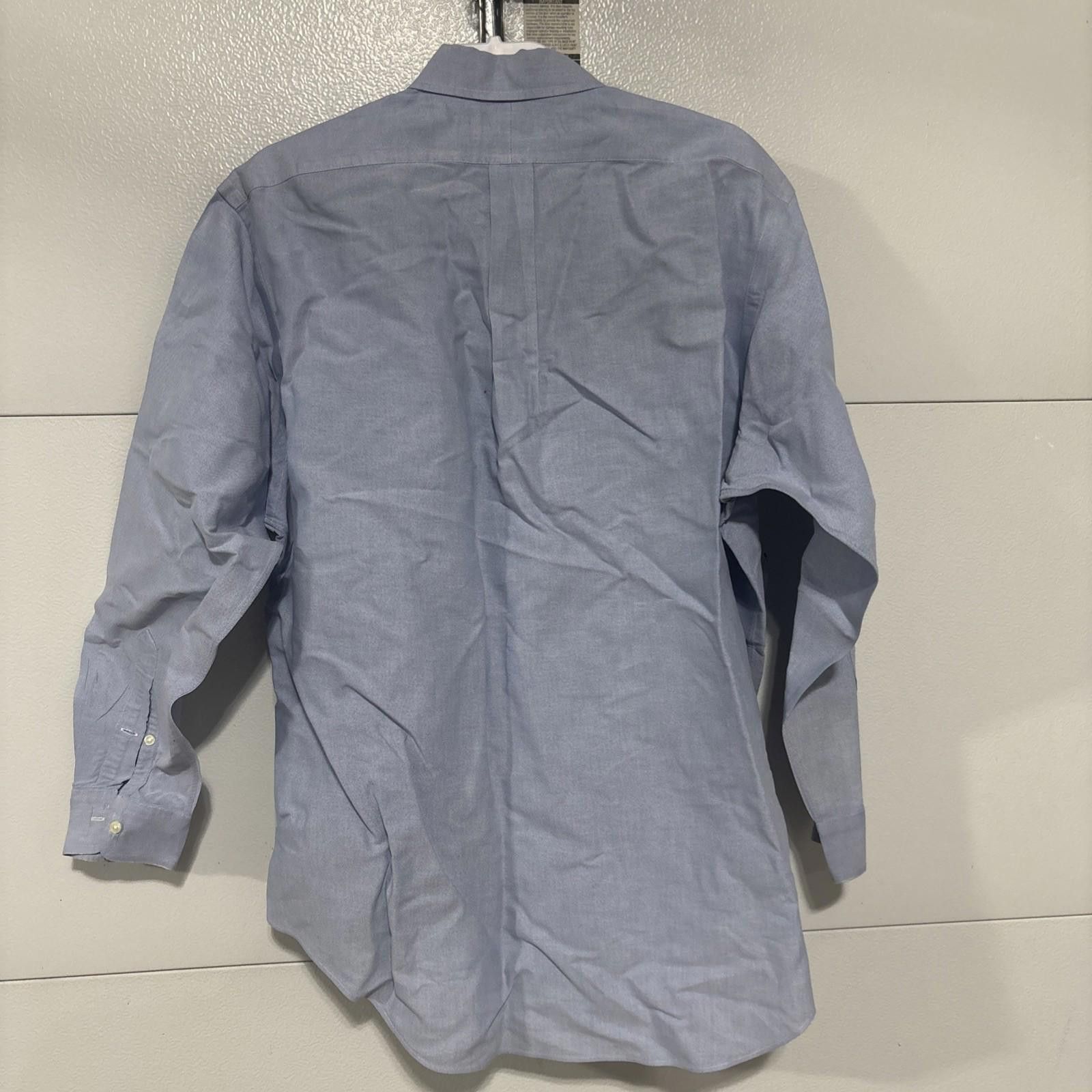 Polo Ralph Lauren Polo Ralph Lauren Custom Fit Blue Dress Shirt Men Large 16.5 Size 42R - 7 Thumbnail