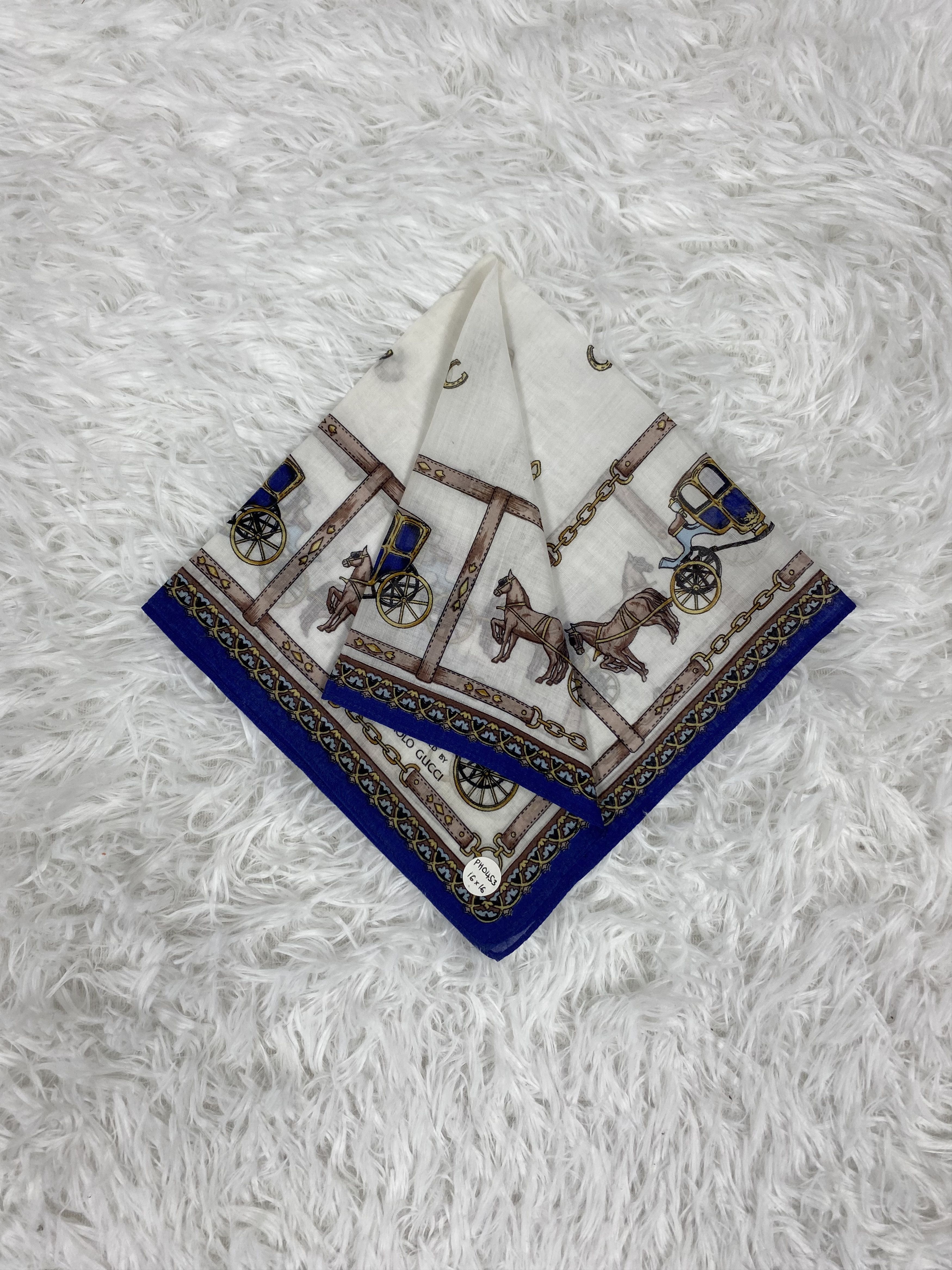 Vintage Paolo Gucci Handkerchief Neckerchief PH0453
