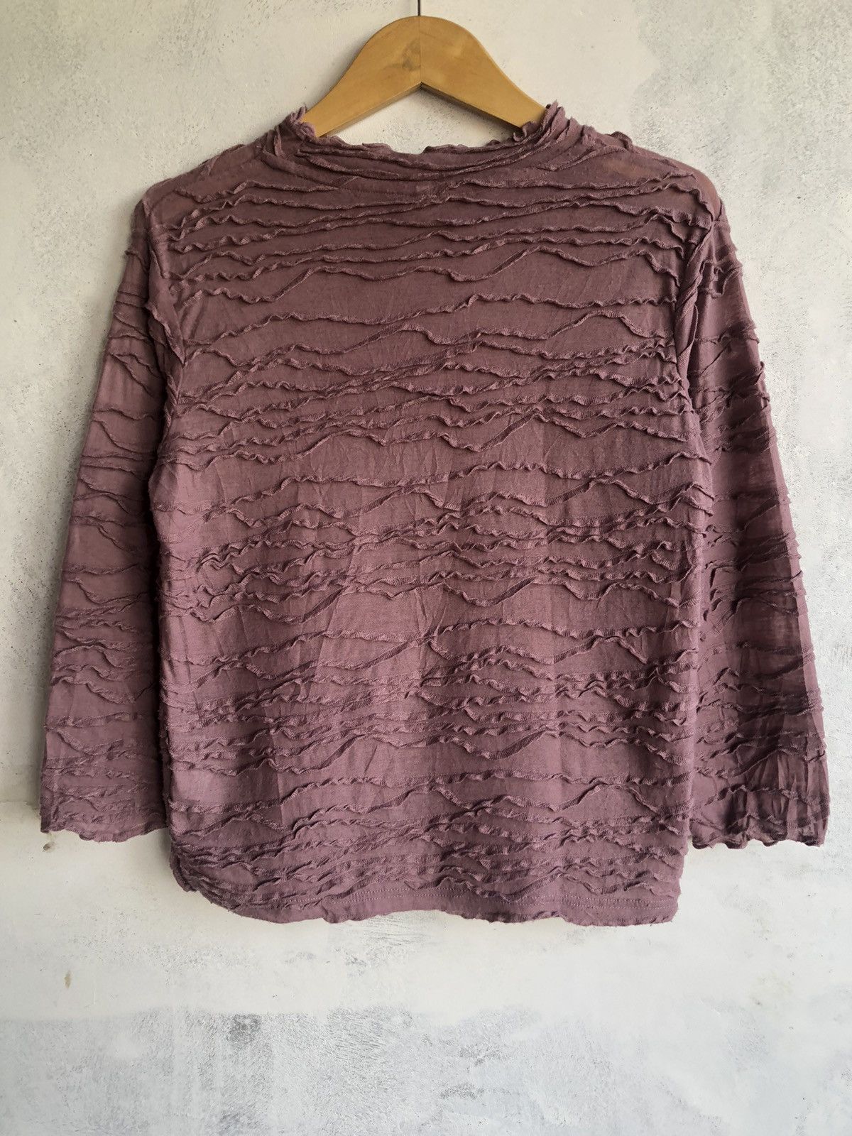 Yohji Yamamoto Japanese Pleates Distressed LongSleeve Issey Style Size L / US 10 / IT 46 - 6 Thumbnail