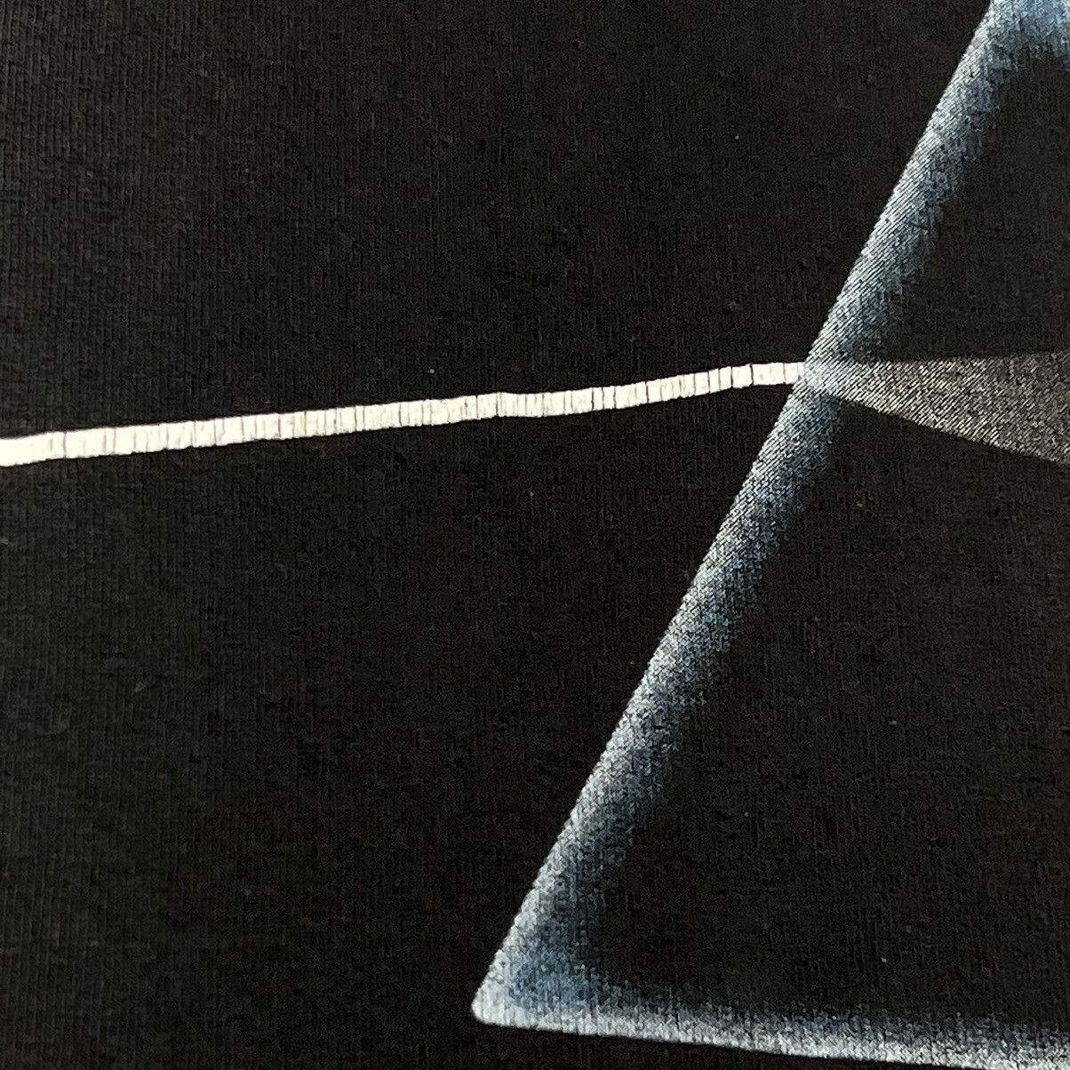 Band Tees × Pink Floyd × Vintage VTG Pink Floyd Tee Shirt Black Dark Side Of Moon Rock Band Size US L / EU 52-54 / 3 - 6 Thumbnail