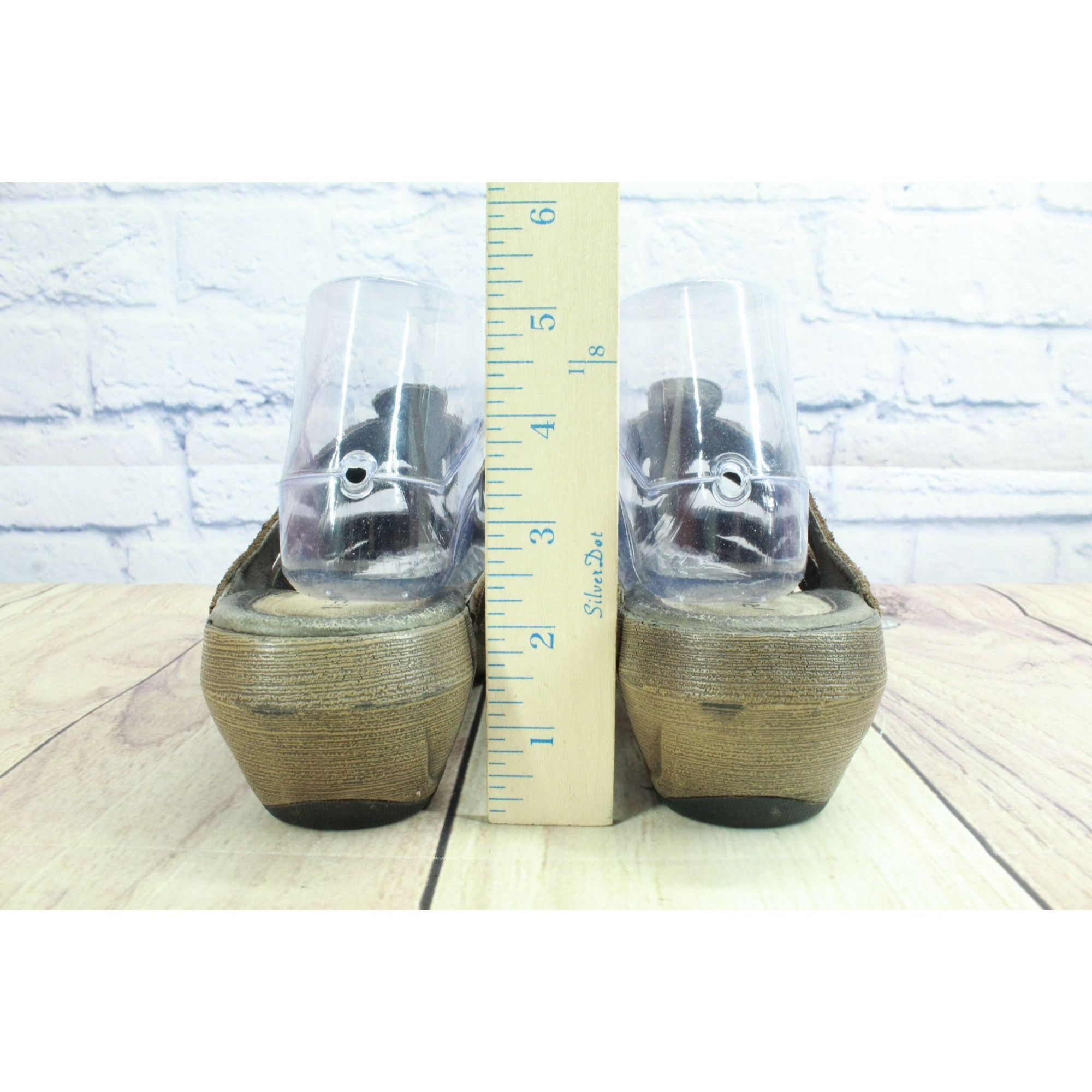 Leather × Merrell Merrell Luxe Slide Leather Comfort Wedge Boho Sandals Size US 8 / IT 38 - 6 Thumbnail