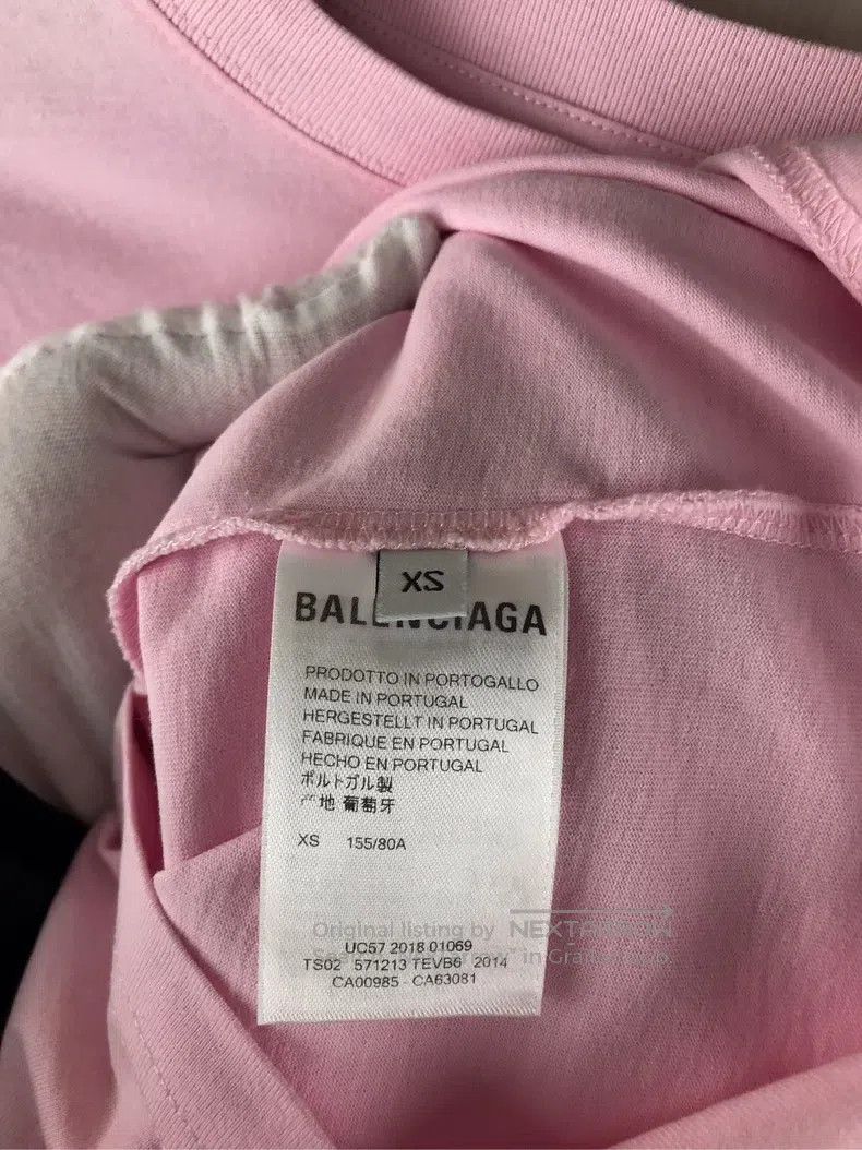 Balenciaga Balenciaga Rose large logo short-sleeved shirt Size US XS / EU 42 / 0 - 4 Thumbnail